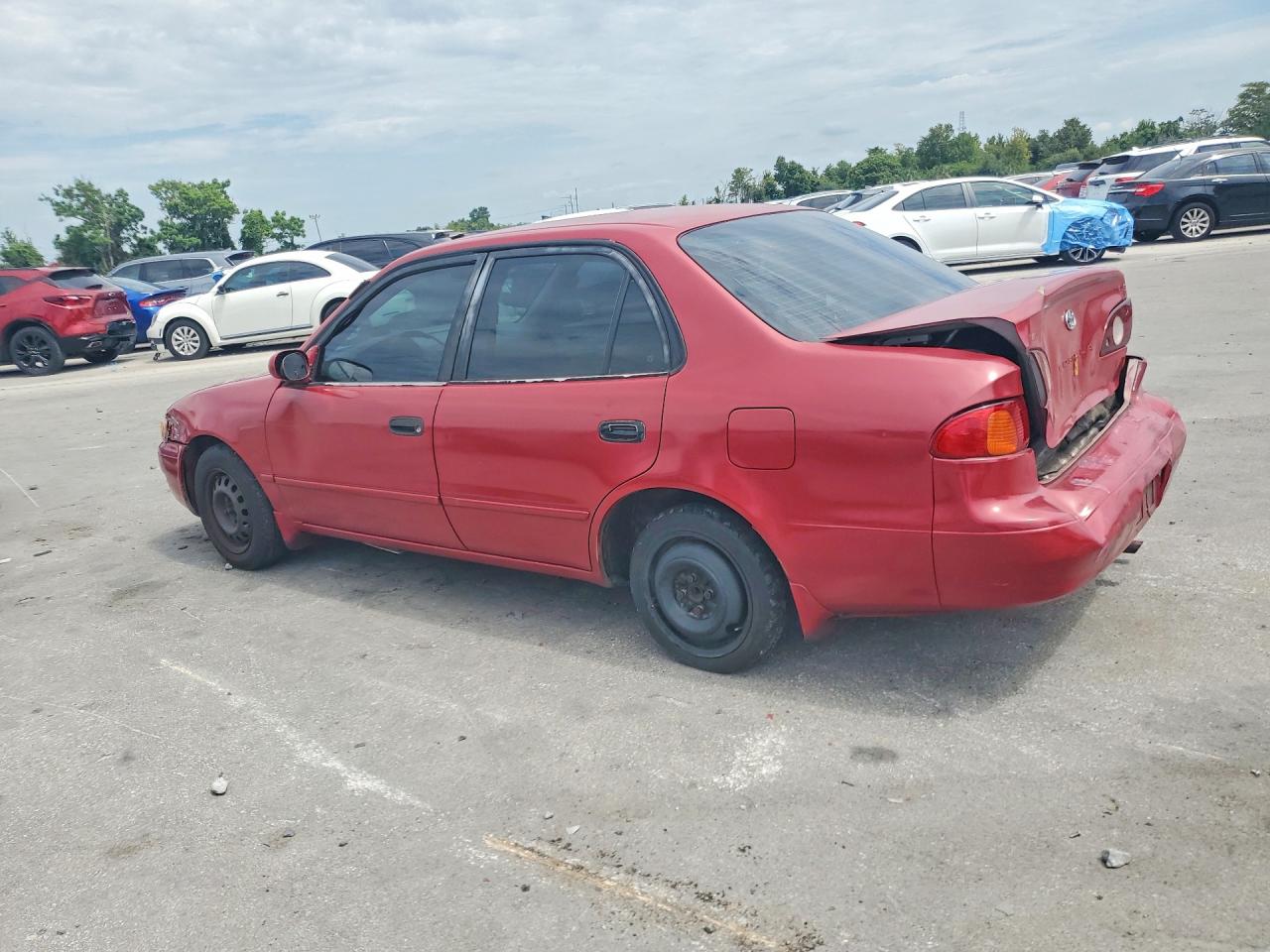 2002 Toyota Corolla Le Red vin: 2T1BR12EX2C578788