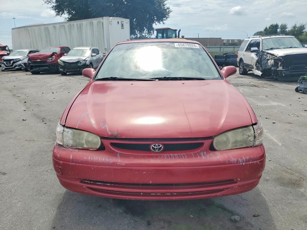 2002 Toyota Corolla Le Red vin: 2T1BR12EX2C578788