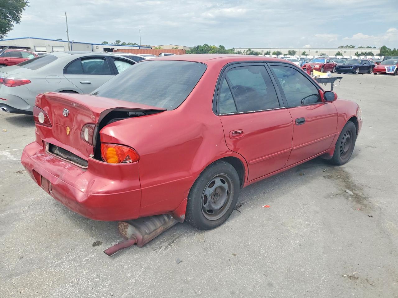 2002 Toyota Corolla Le Red vin: 2T1BR12EX2C578788