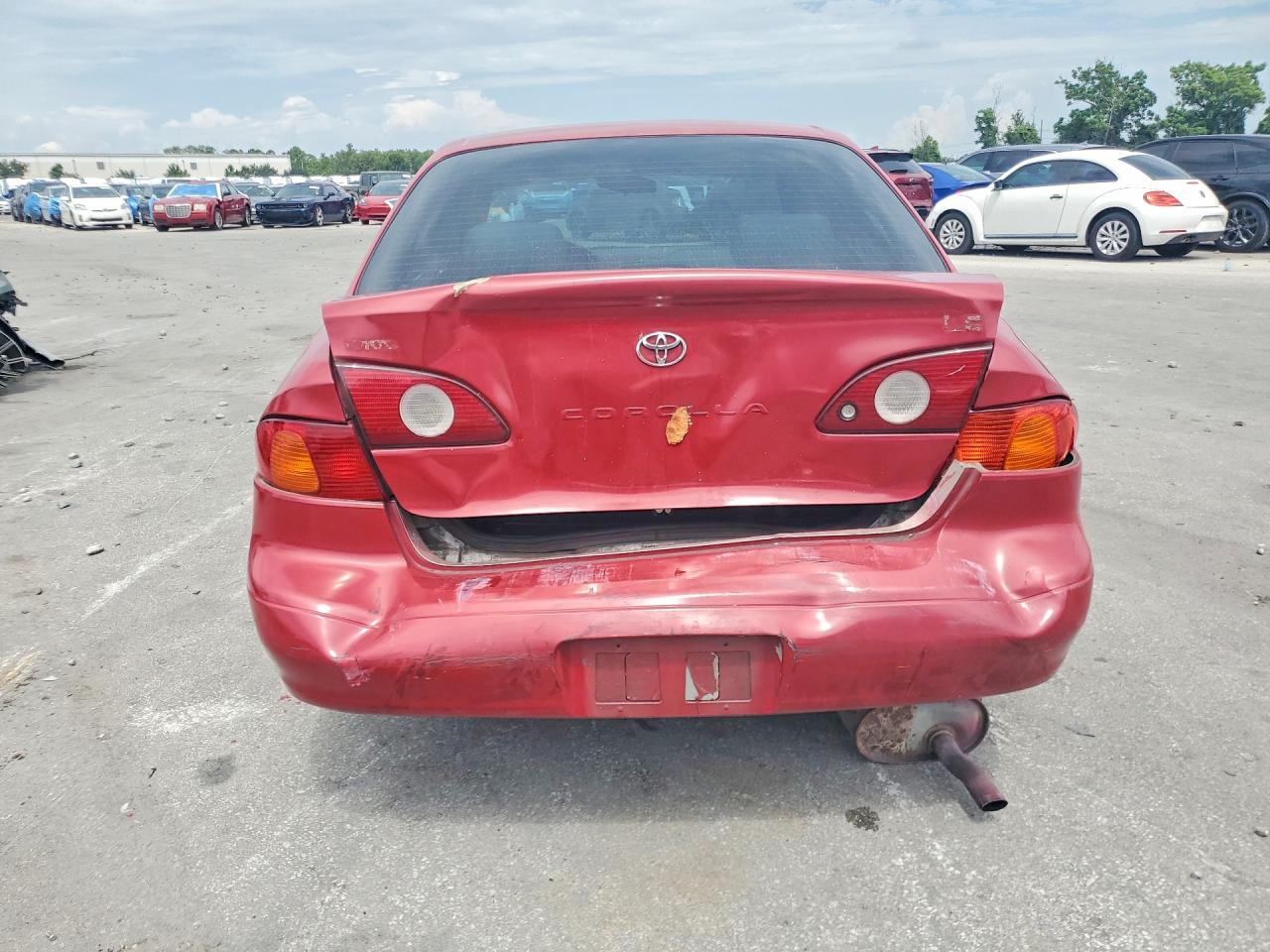 2002 Toyota Corolla Le Red vin: 2T1BR12EX2C578788