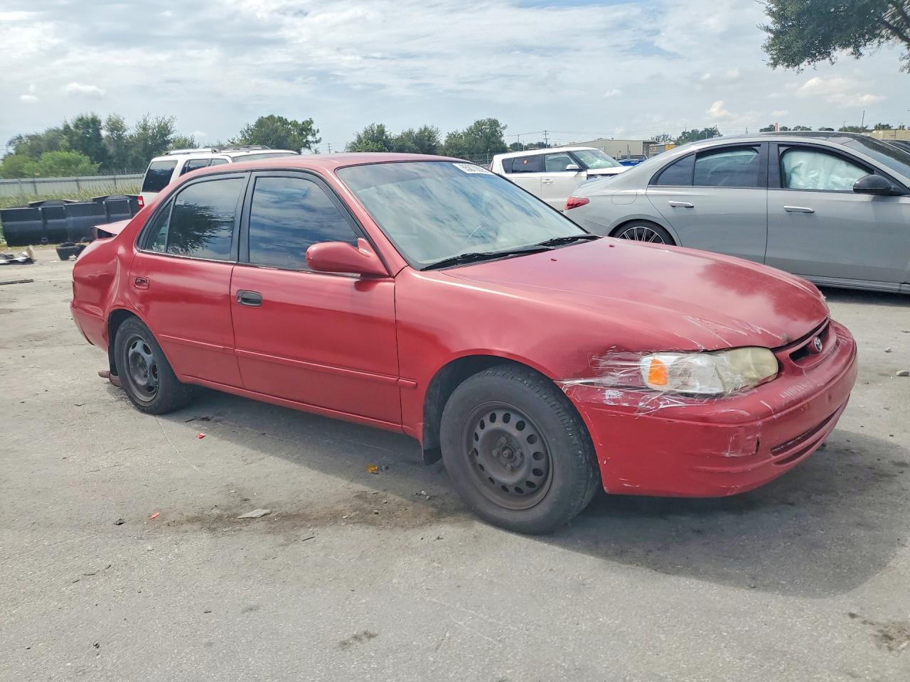 2002 Toyota Corolla Le Red vin: 2T1BR12EX2C578788