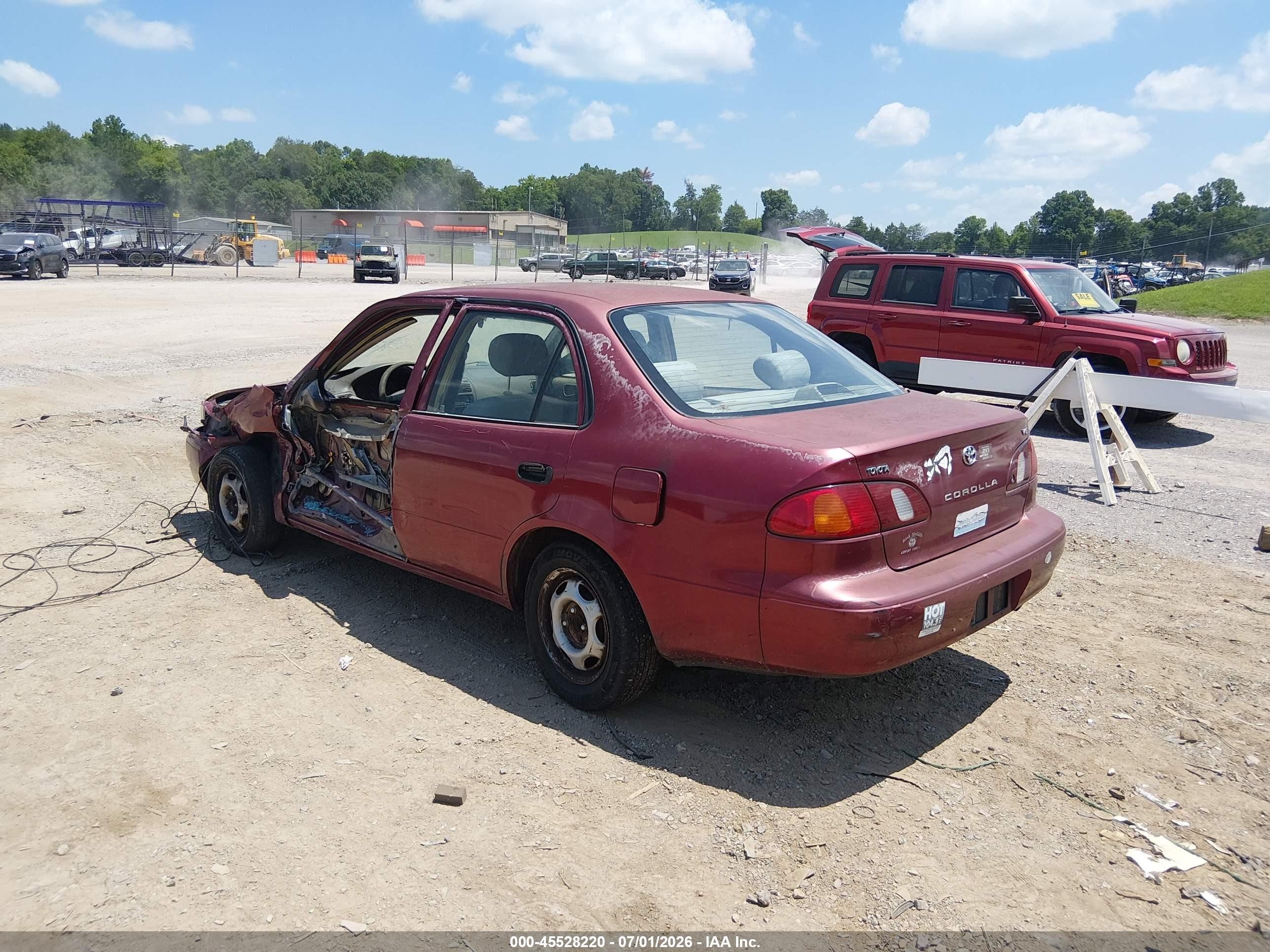 1999 Toyota Corolla Ve Maroon vin: 2T1BR12EXXC129246
