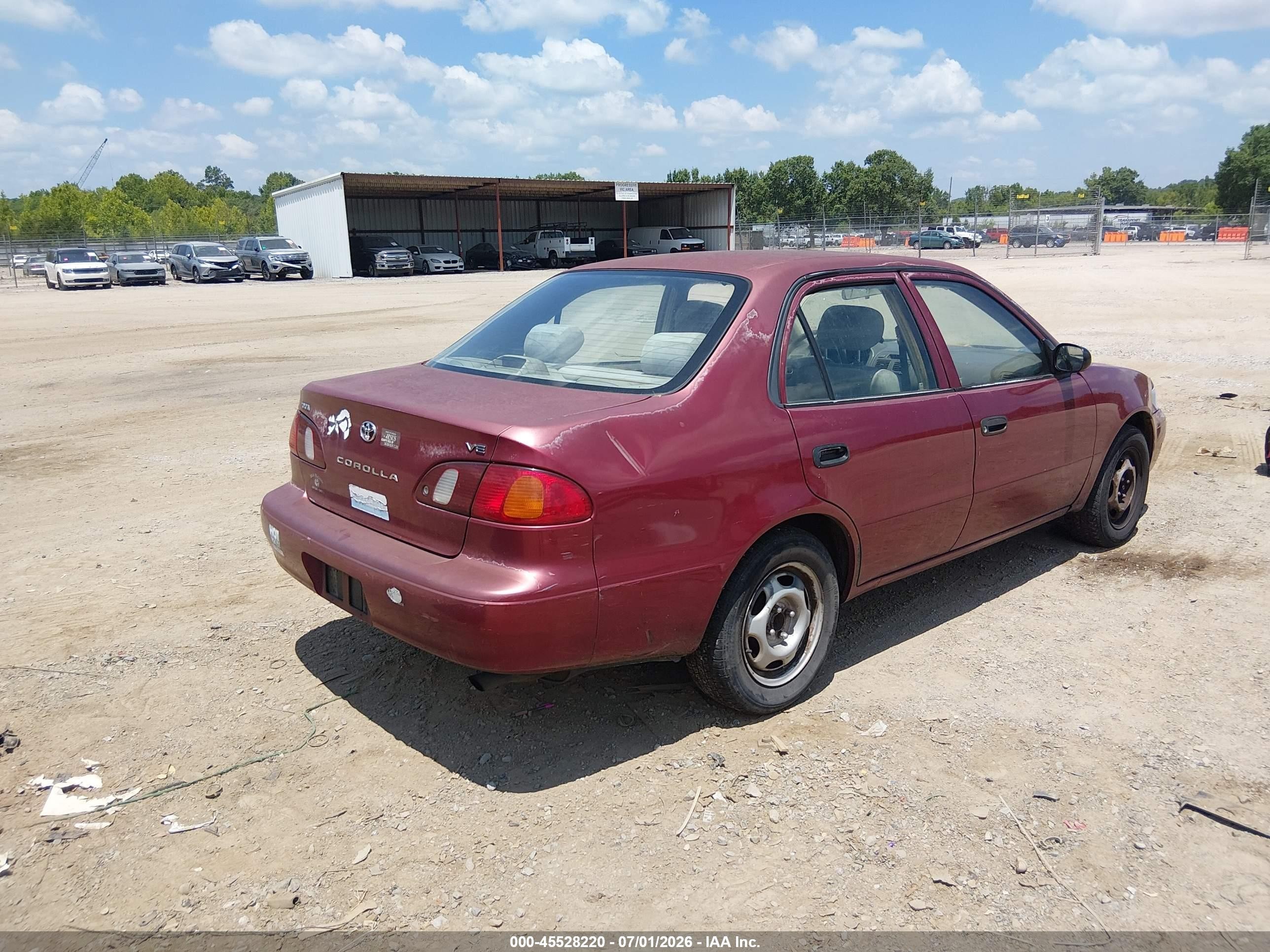 1999 Toyota Corolla Ve Maroon vin: 2T1BR12EXXC129246