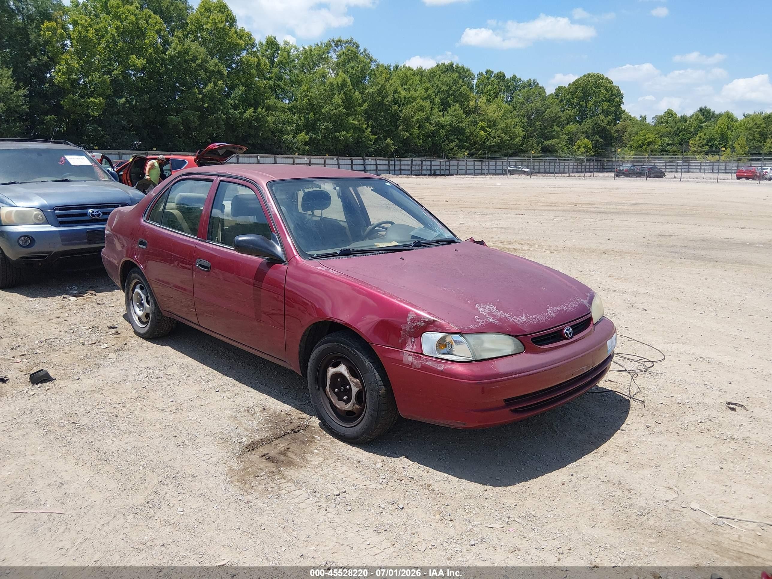 1999 Toyota Corolla Ve Темно-бордовый vin: 2T1BR12EXXC129246