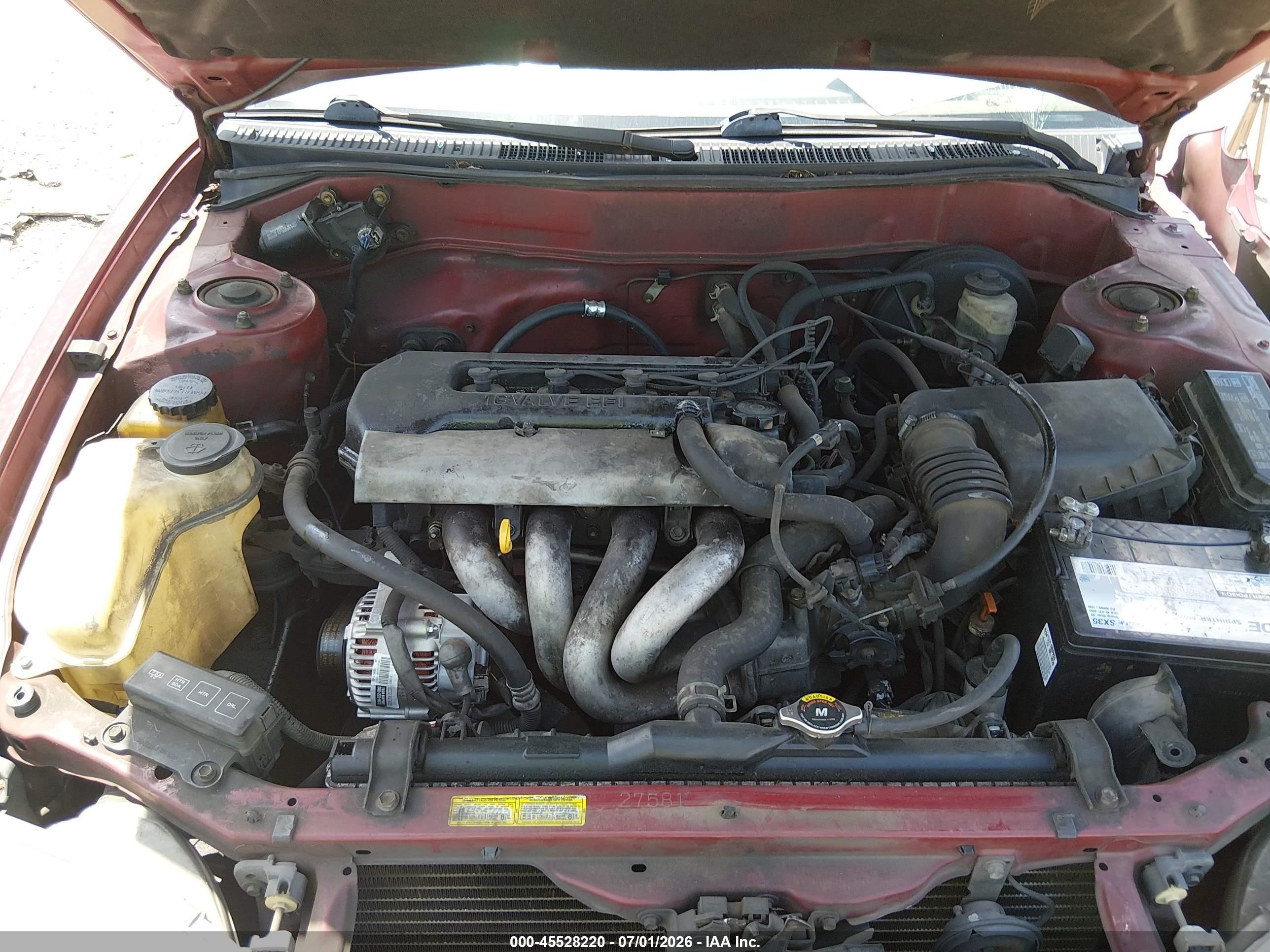 1999 Toyota Corolla Ve Maroon vin: 2T1BR12EXXC129246