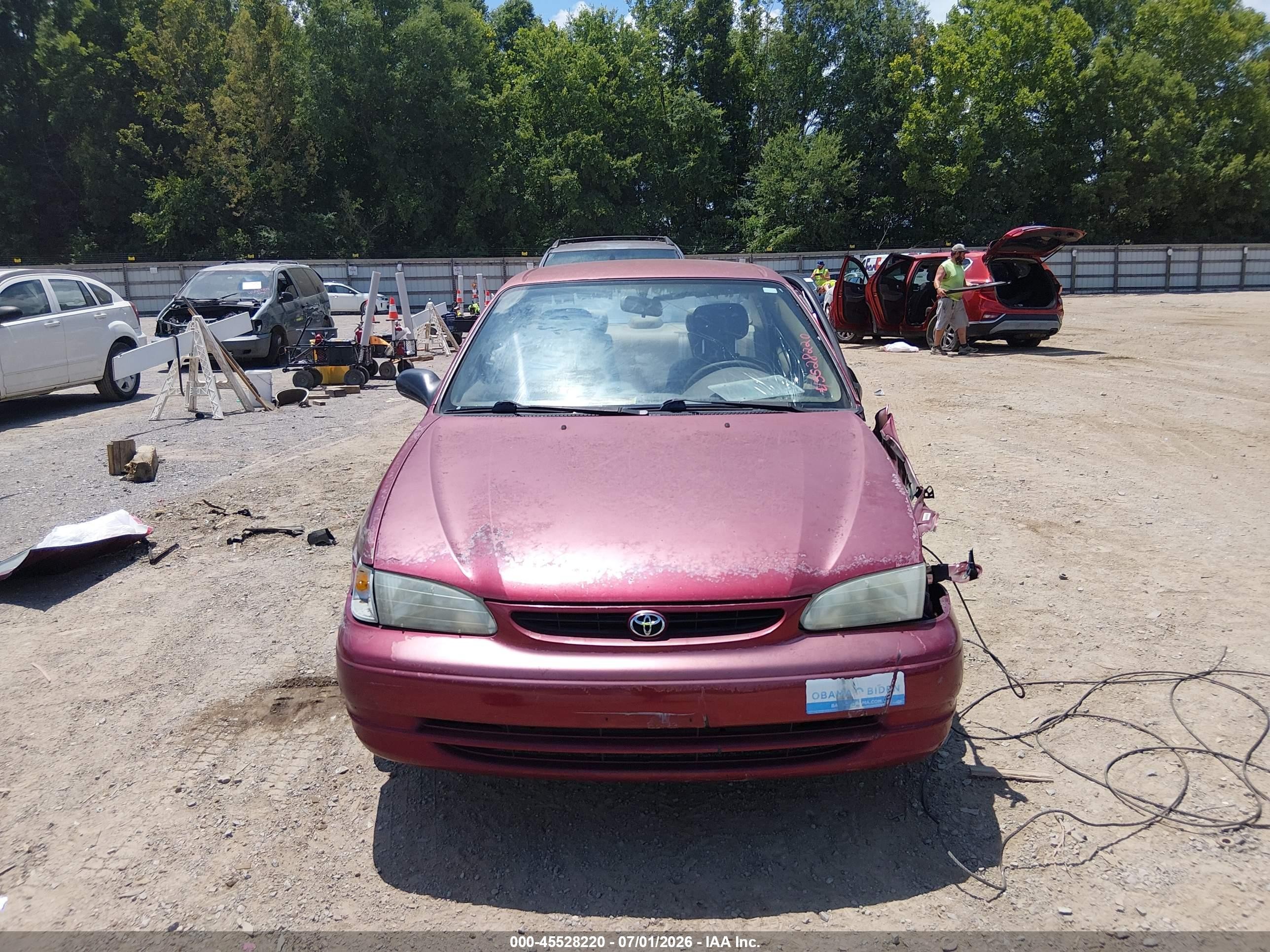 1999 Toyota Corolla Ve Maroon vin: 2T1BR12EXXC129246