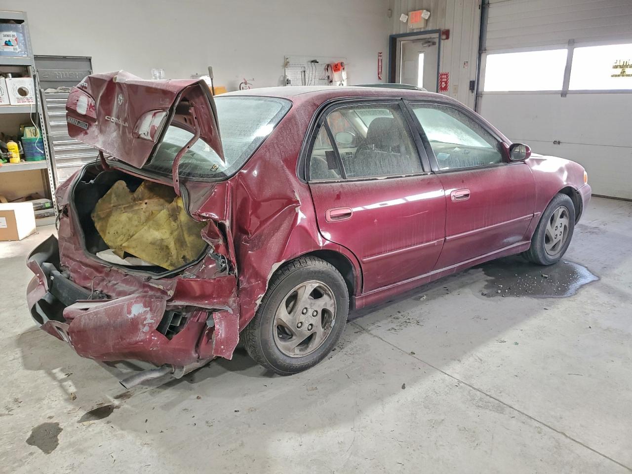 1999 Toyota Corolla Ve Maroon vin: 2T1BR12EXXC208710