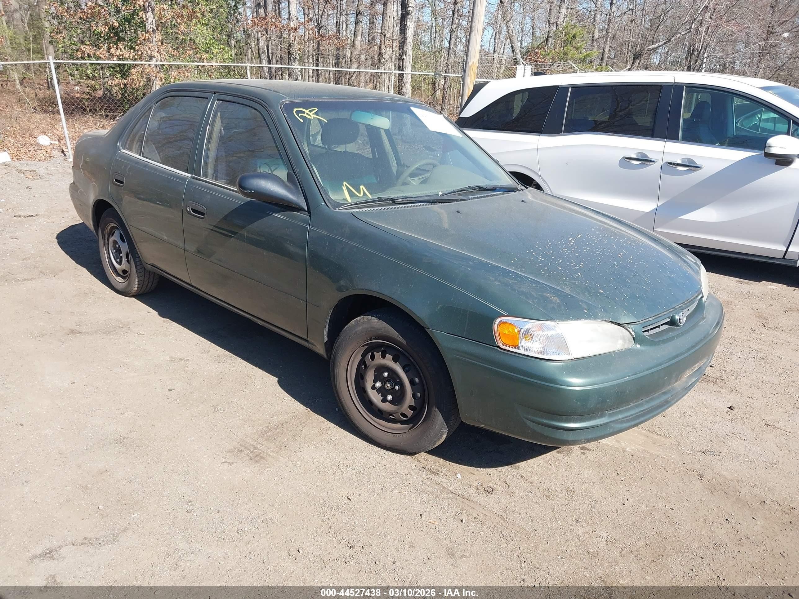 2000 Toyota Corolla Ve Green vin: 2T1BR12EXYC286986