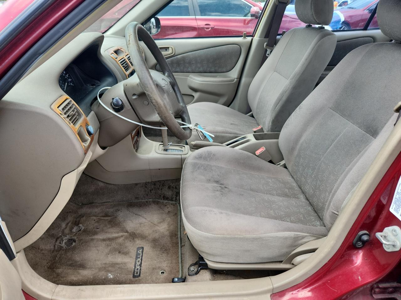 2000 Toyota Corolla Ve Burgundy vin: 2T1BR12EXYC298278