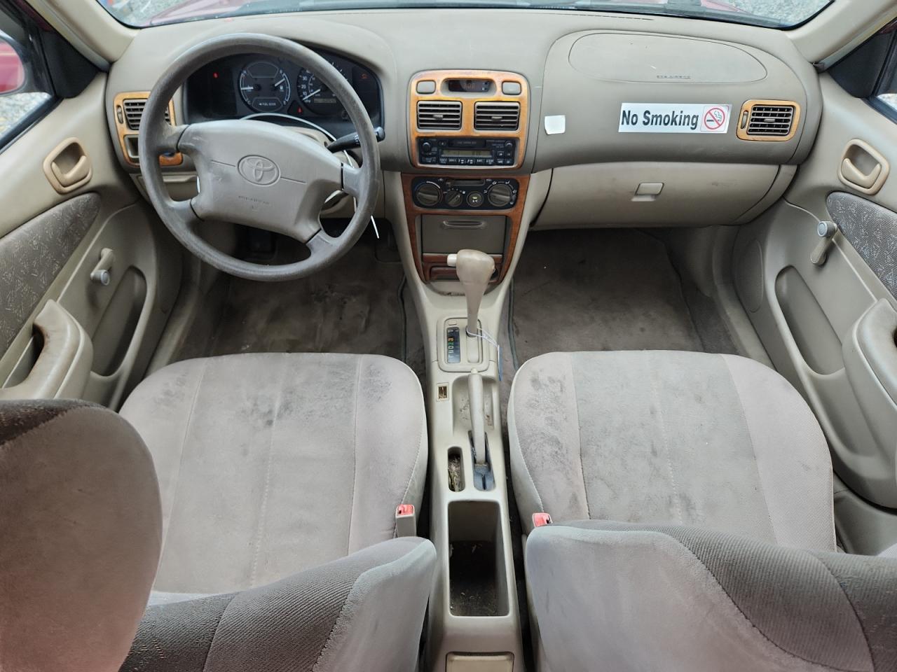 2000 Toyota Corolla Ve Burgundy vin: 2T1BR12EXYC298278