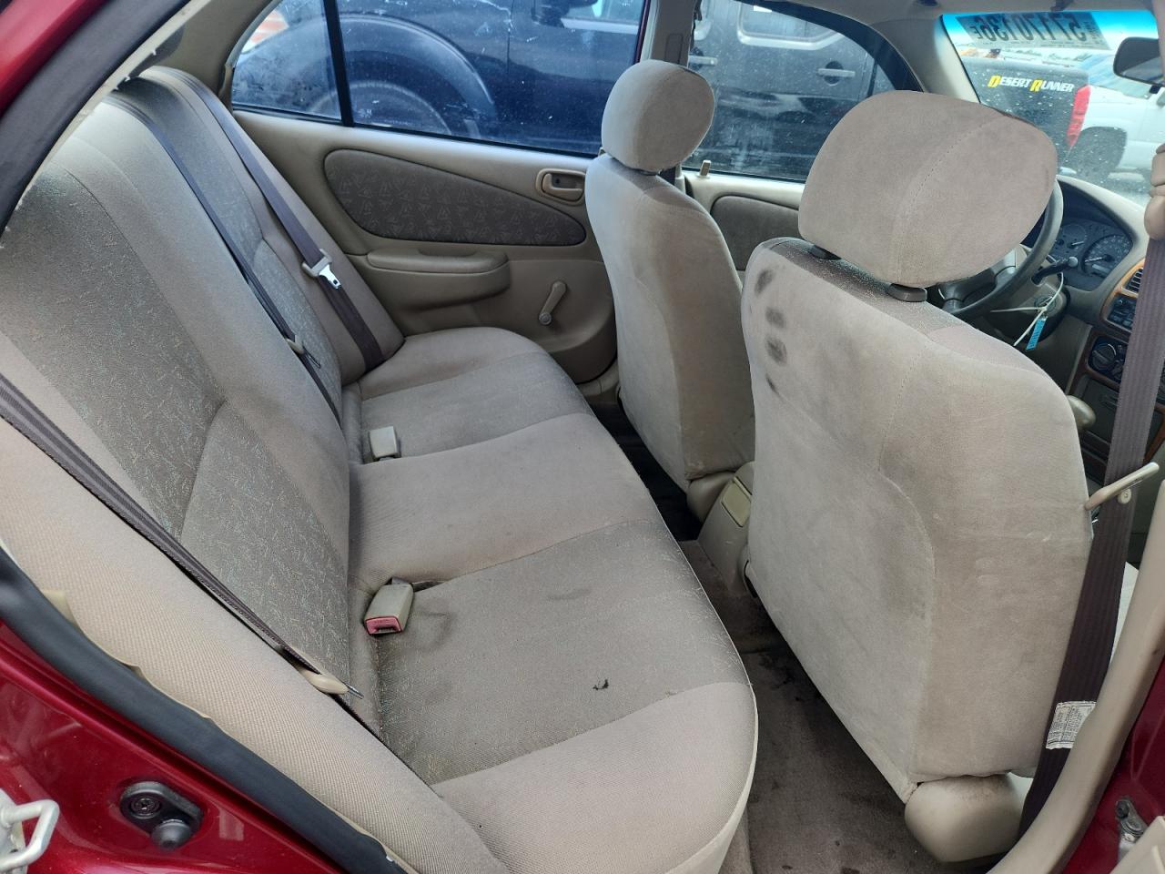 2000 Toyota Corolla Ve Burgundy vin: 2T1BR12EXYC298278