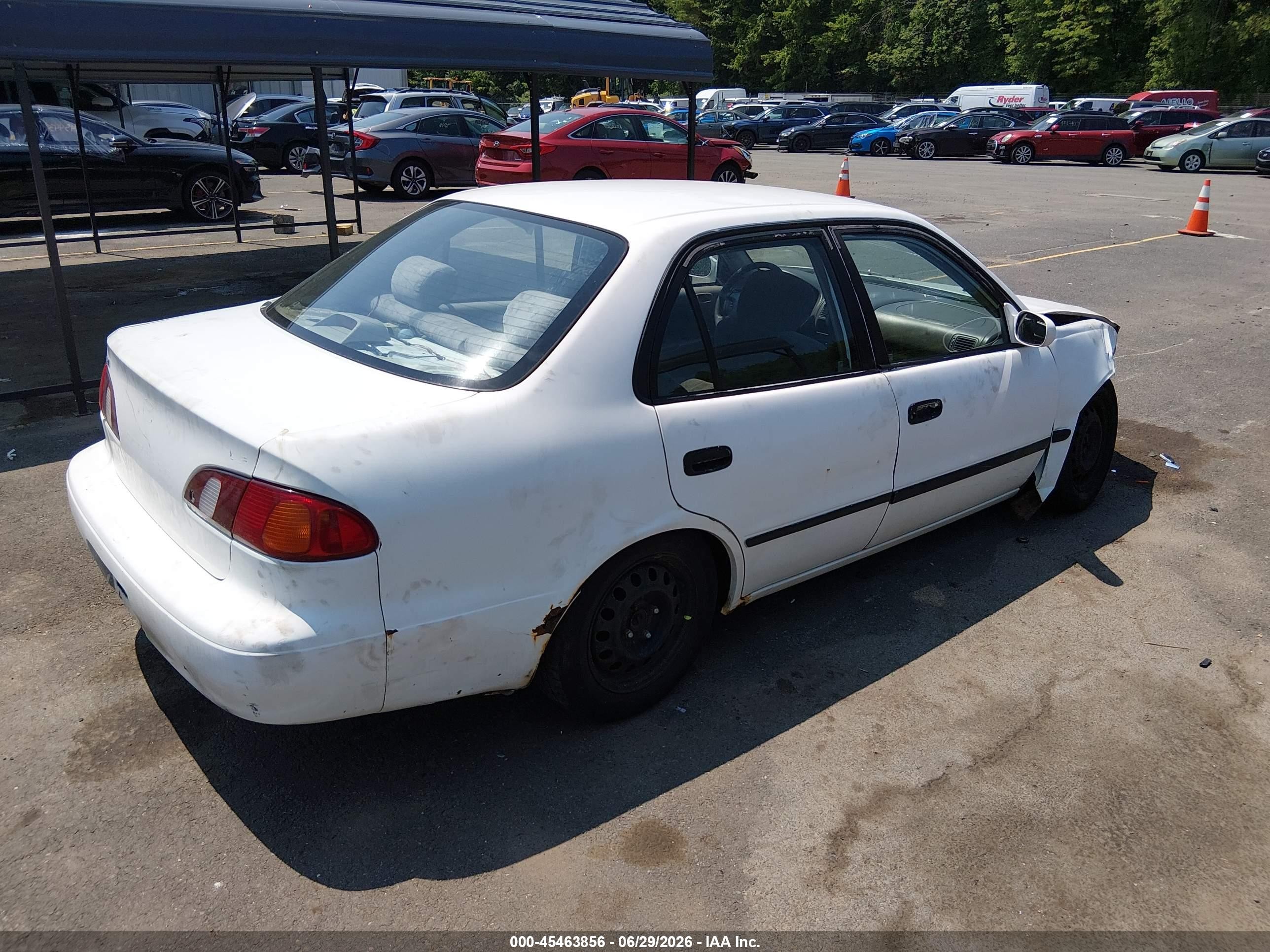 1998 Toyota Corolla Le White vin: 2T1BR18E0WC023037