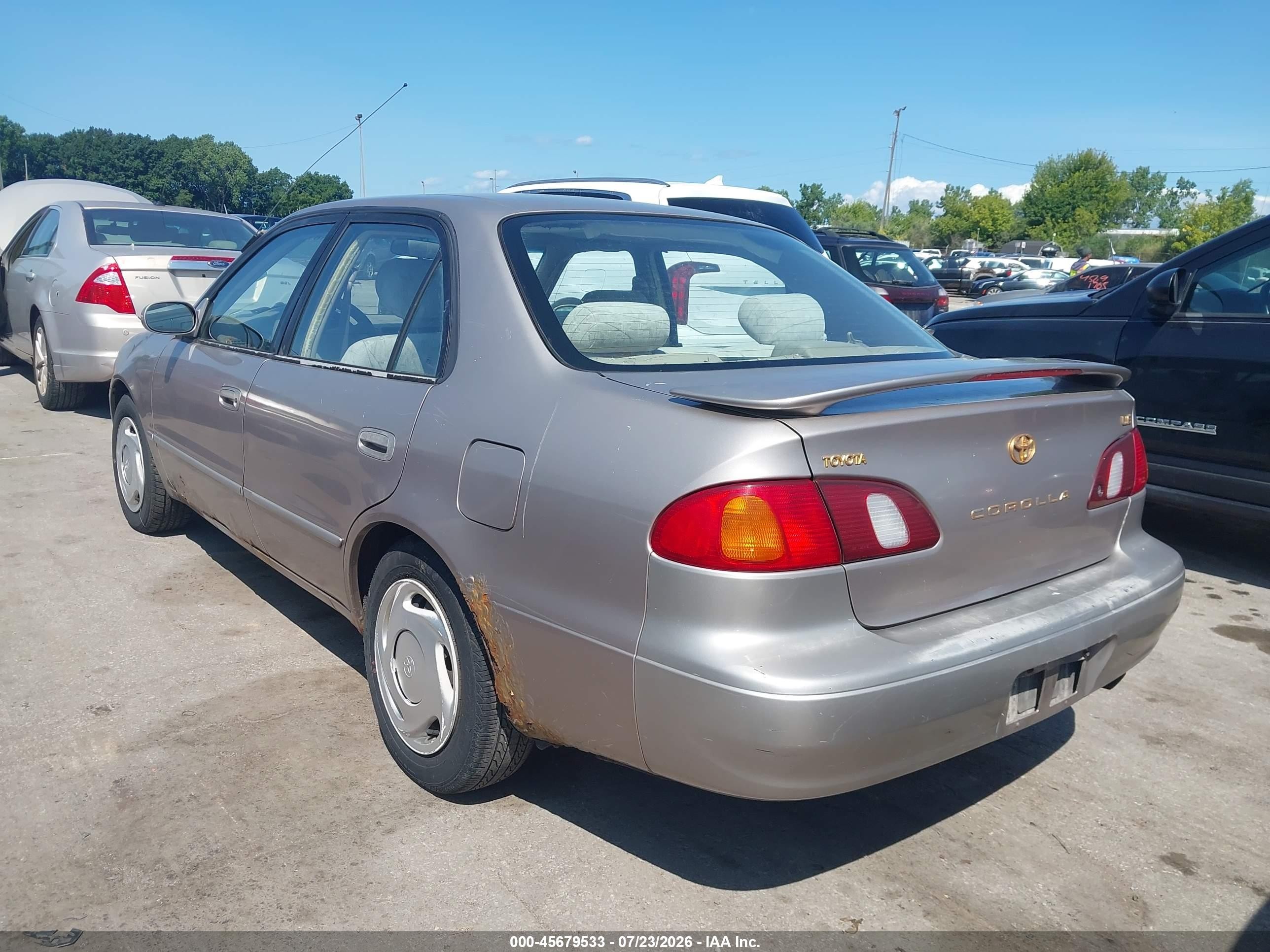 1998 Toyota Corolla Ve/ce/le Tan vin: 2T1BR18E1WC082226