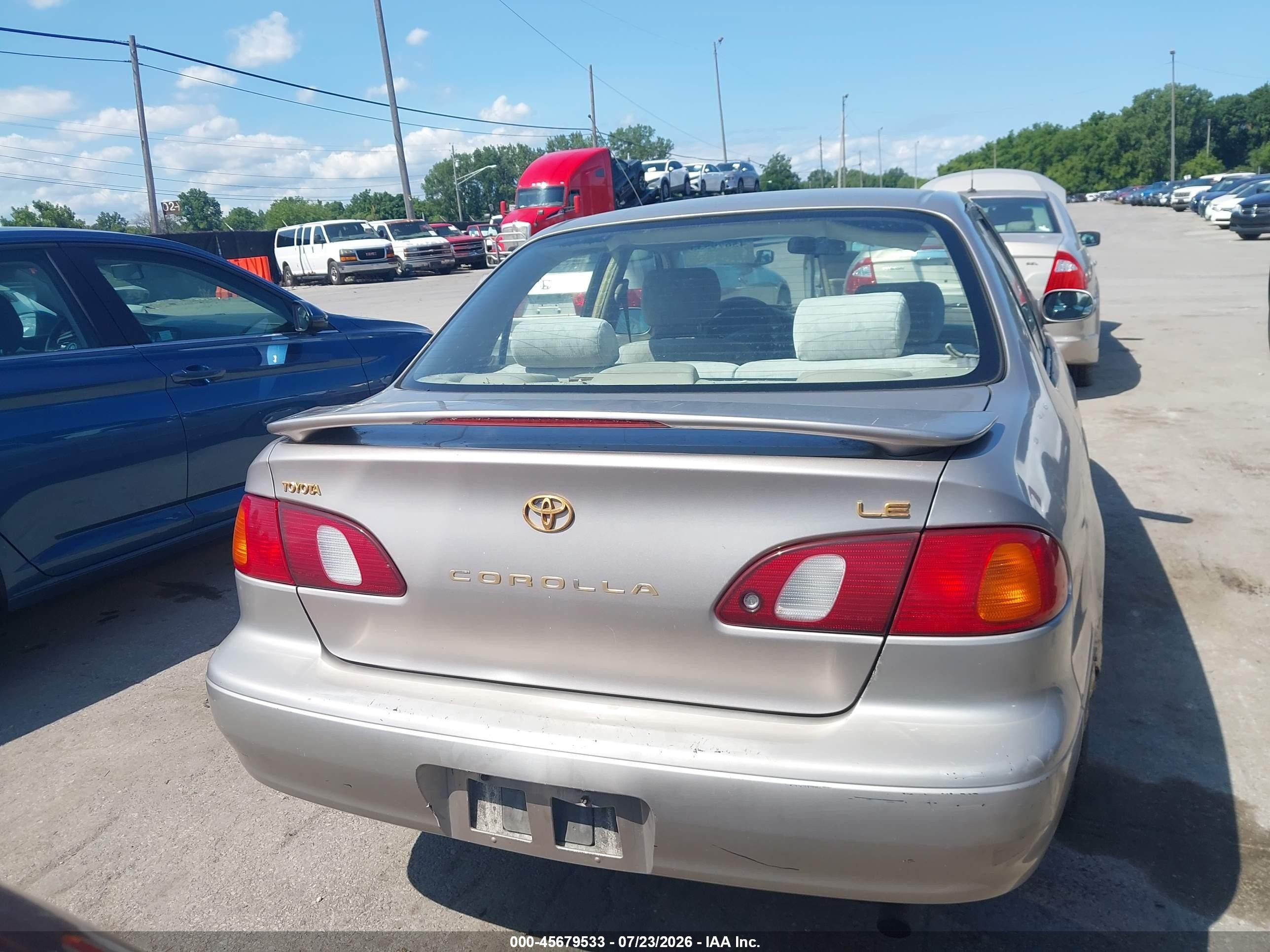 1998 Toyota Corolla Ve/ce/le Tan vin: 2T1BR18E1WC082226