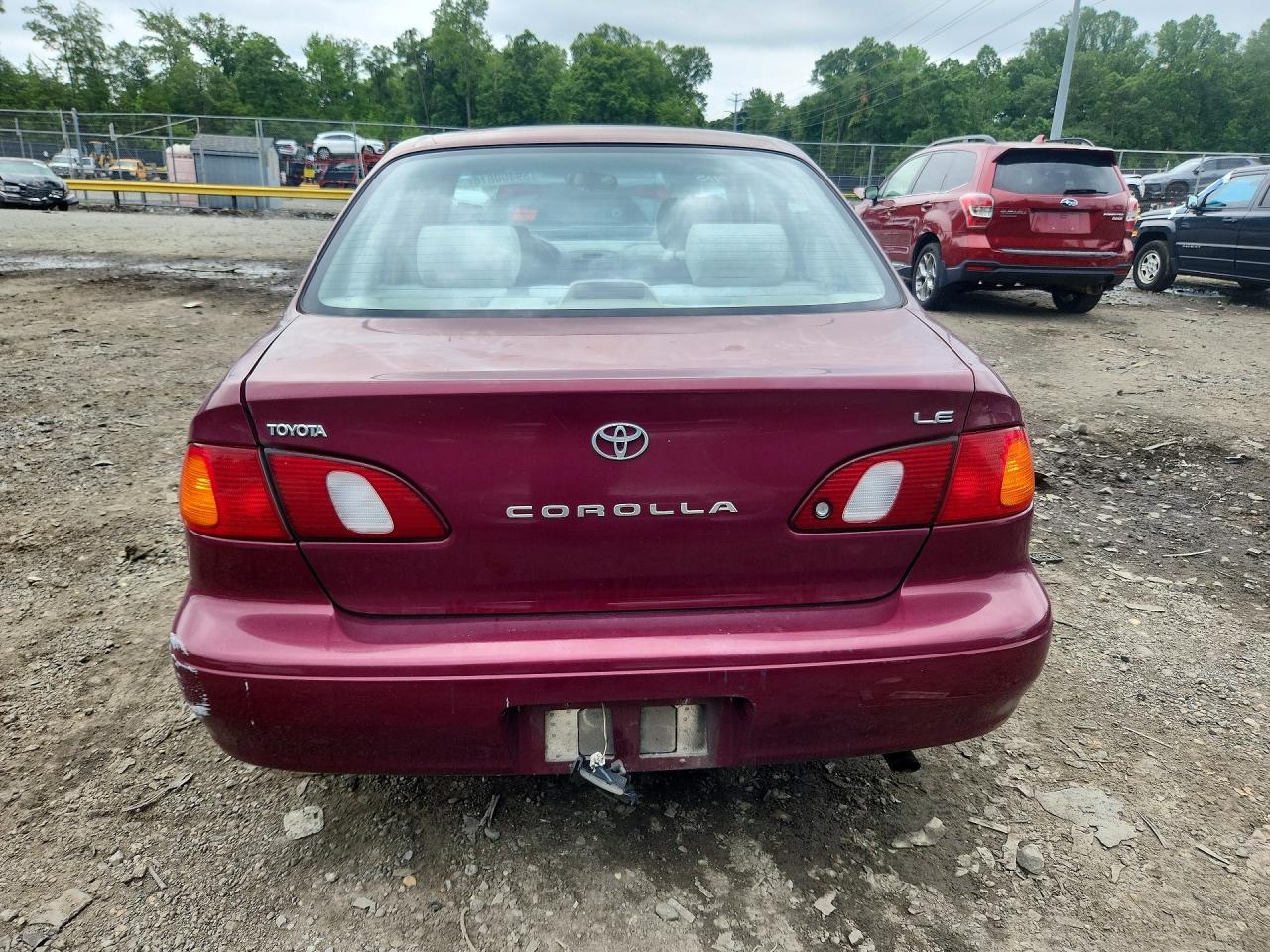 1998 Toyota Corolla Ve Бордовый vin: 2T1BR18E1WC092433