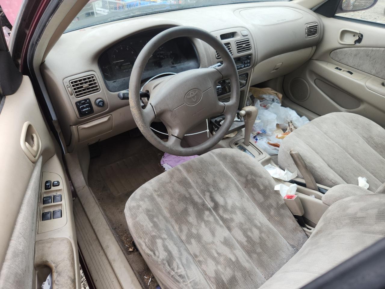 1998 Toyota Corolla Ve Бордовый vin: 2T1BR18E1WC092433
