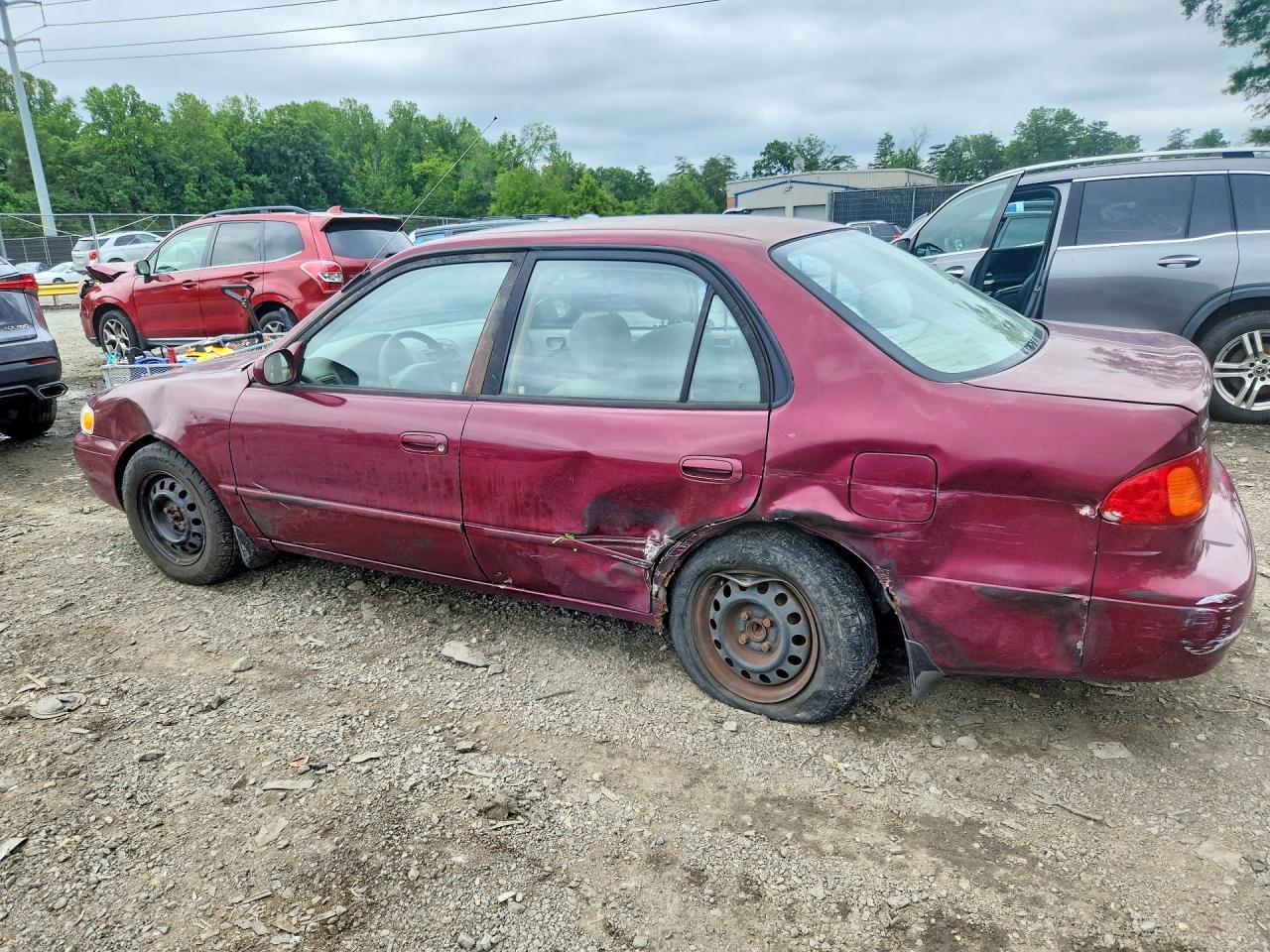 1998 Toyota Corolla Ve Бордовый vin: 2T1BR18E1WC092433