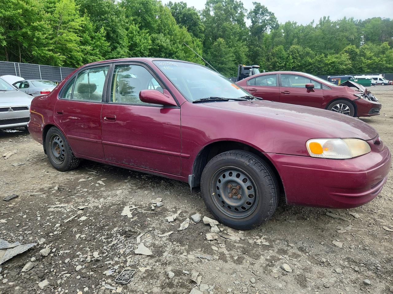 1998 Toyota Corolla Ve Бордовый vin: 2T1BR18E1WC092433