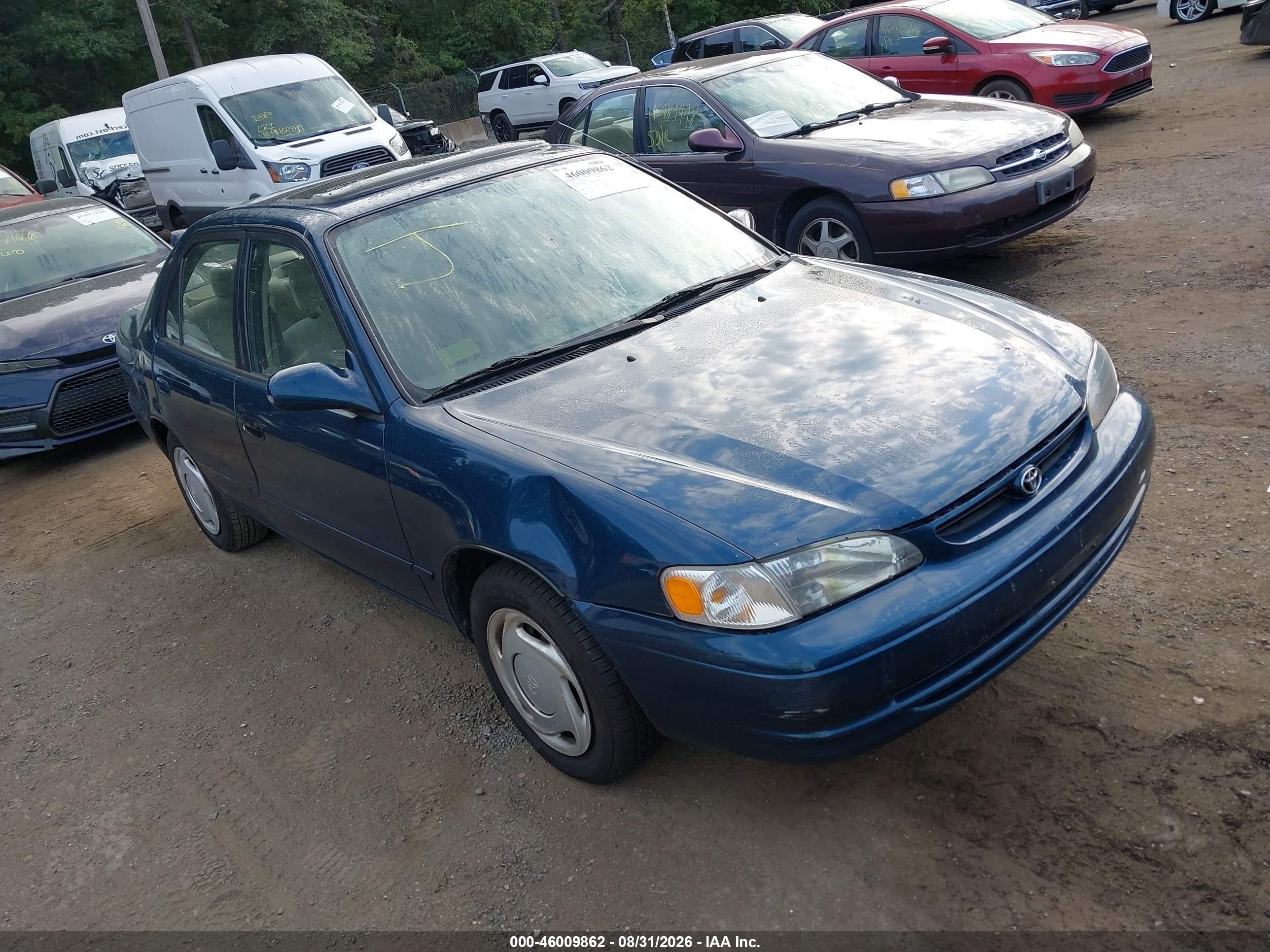 1998 Toyota Corolla Le Teal vin: 2T1BR18E3WC015563