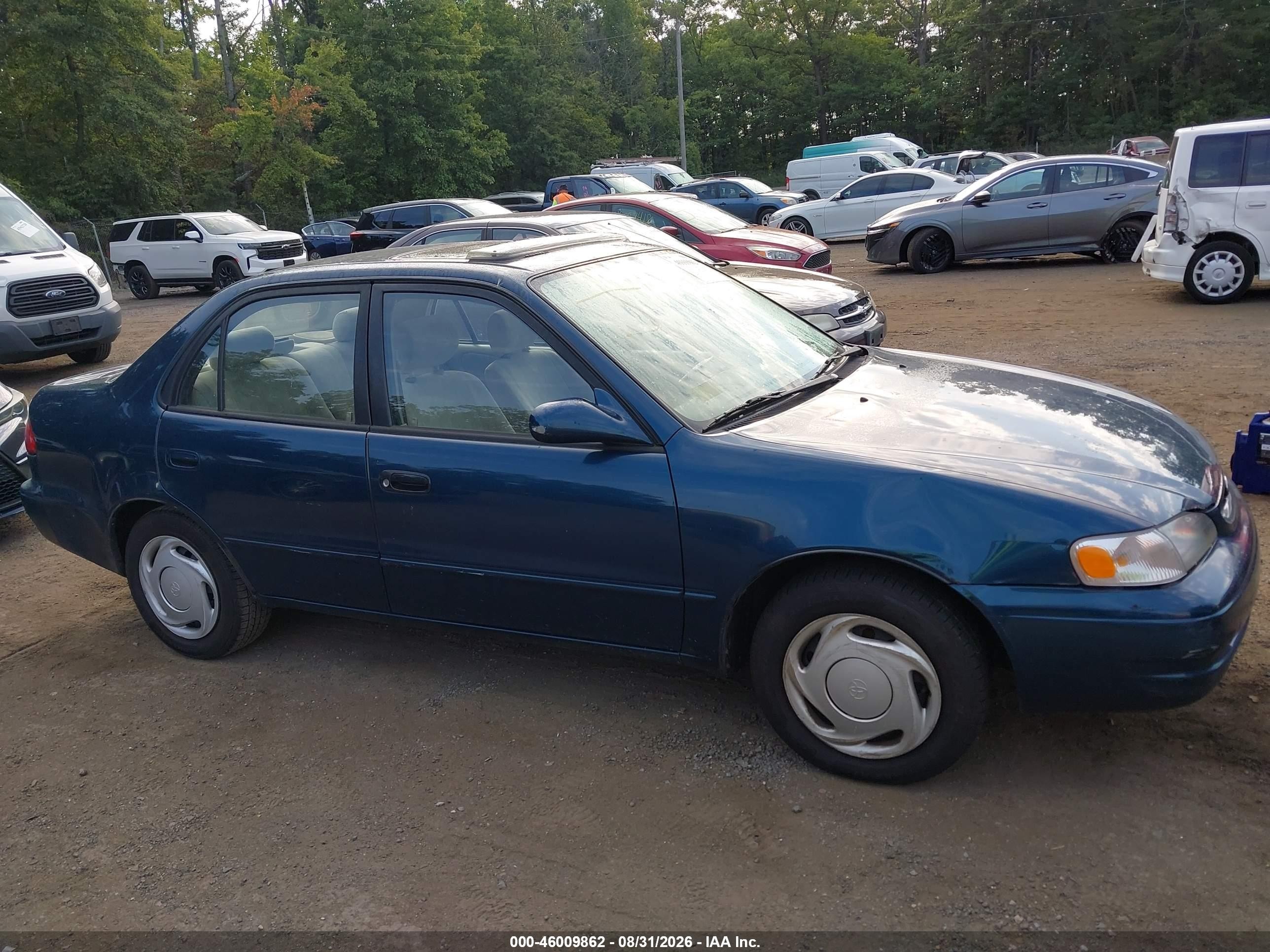 1998 Toyota Corolla Le Teal vin: 2T1BR18E3WC015563