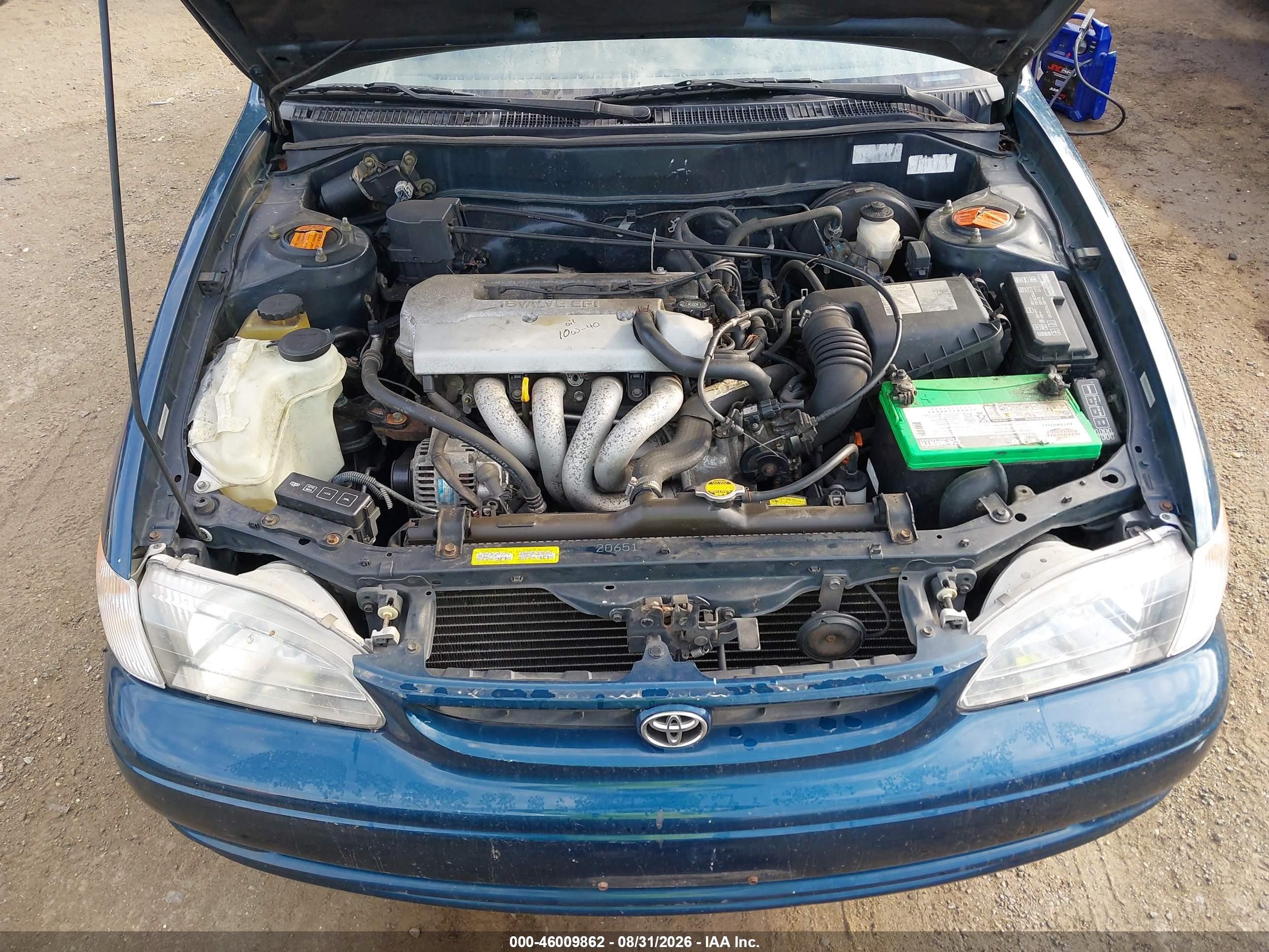 1998 Toyota Corolla Le Teal vin: 2T1BR18E3WC015563