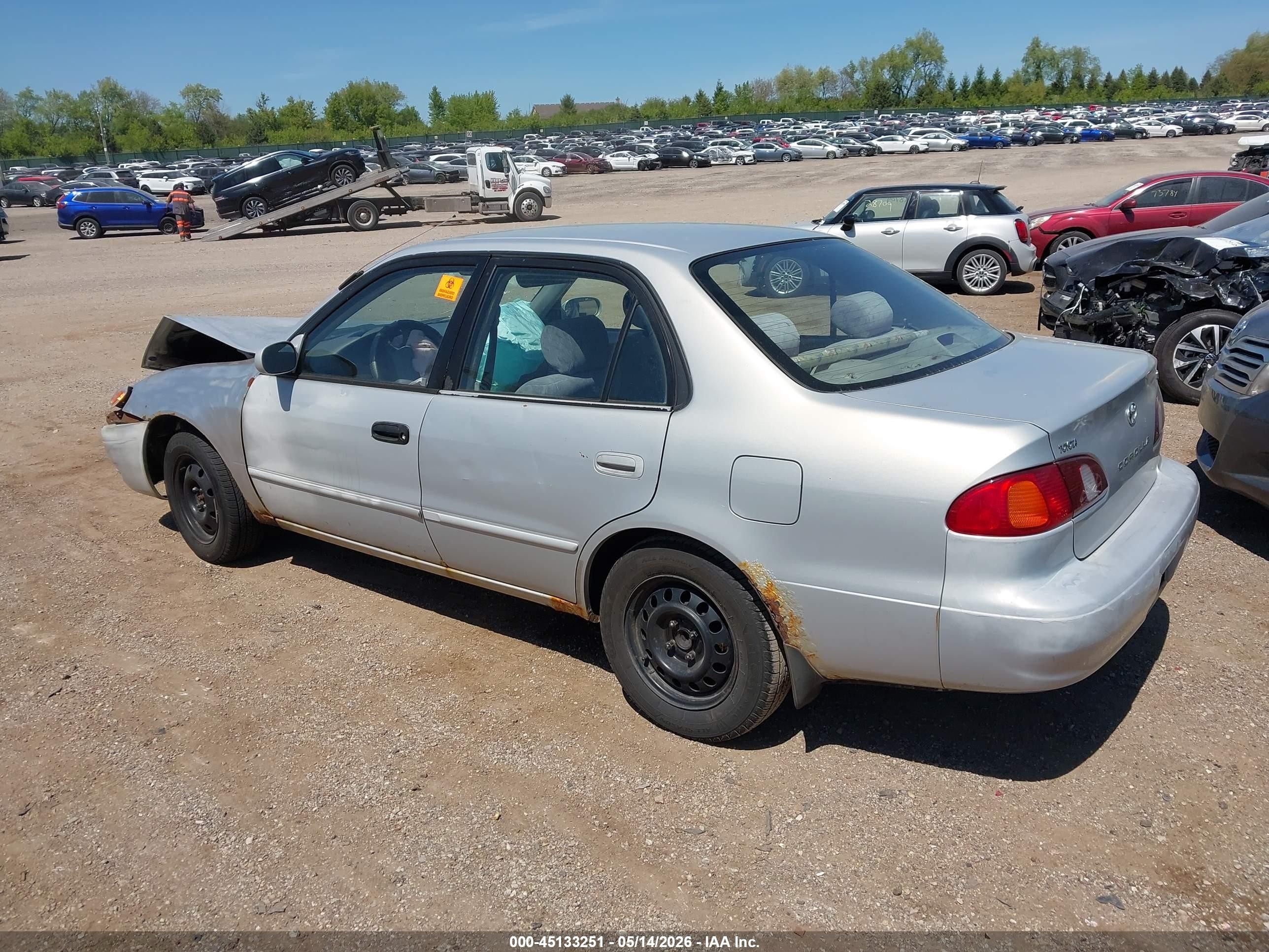 1999 Toyota Corolla Le Silver vin: 2T1BR18E3XC259456
