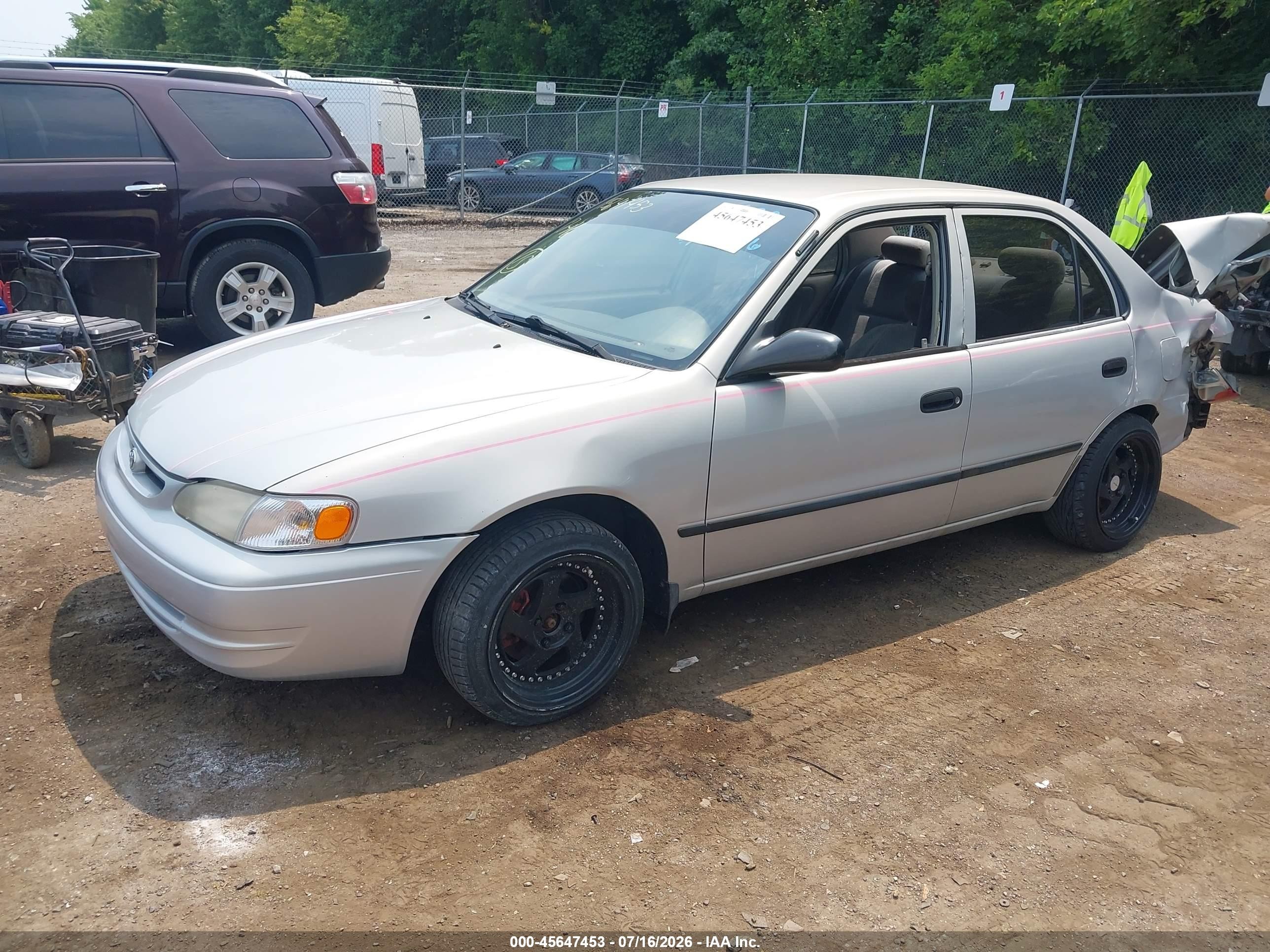 2000 Toyota Corolla Ce Silver vin: 2T1BR18E3YC328955