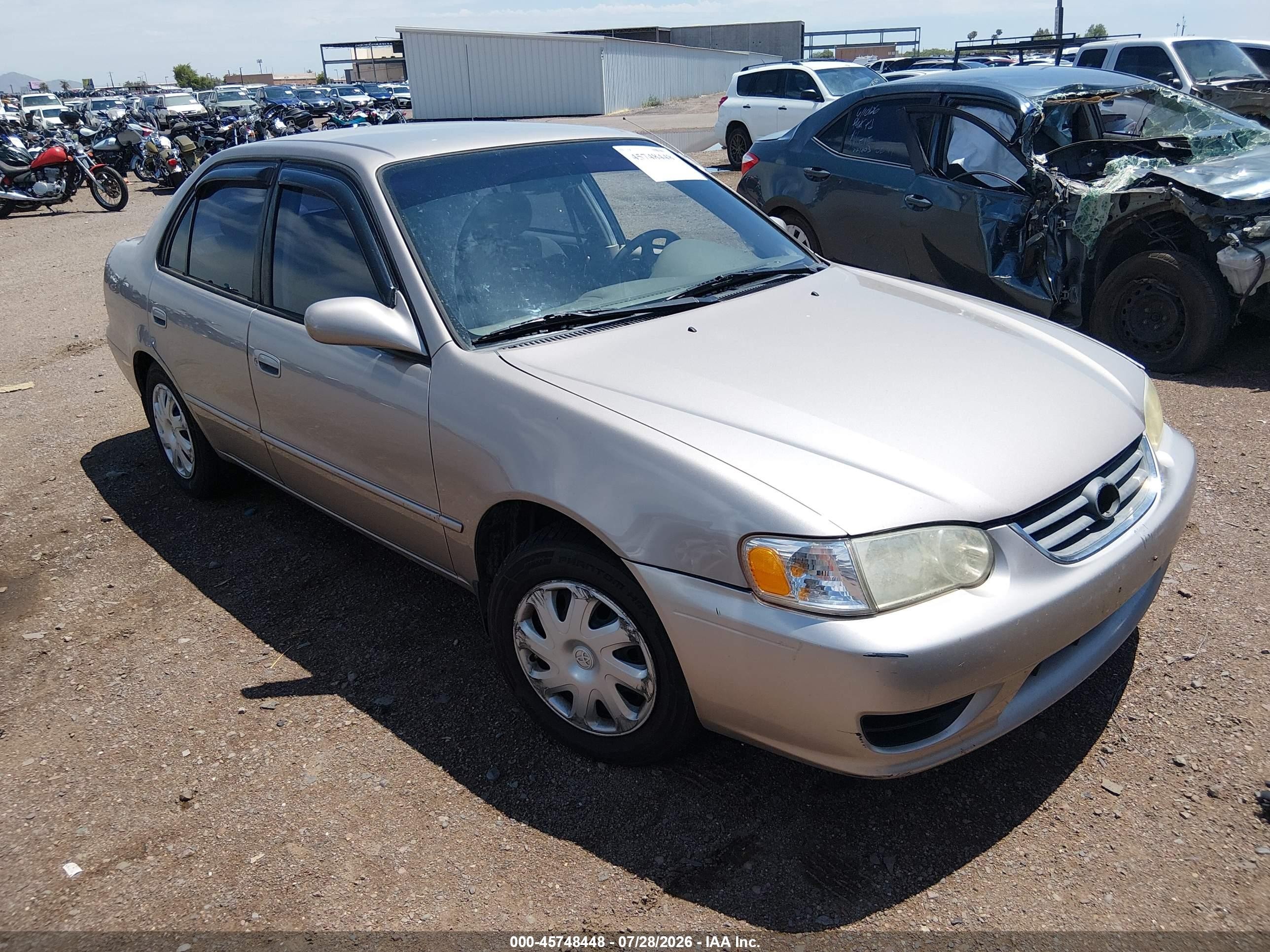 2002 Toyota Corolla Le Beige vin: 2T1BR18E52C550890