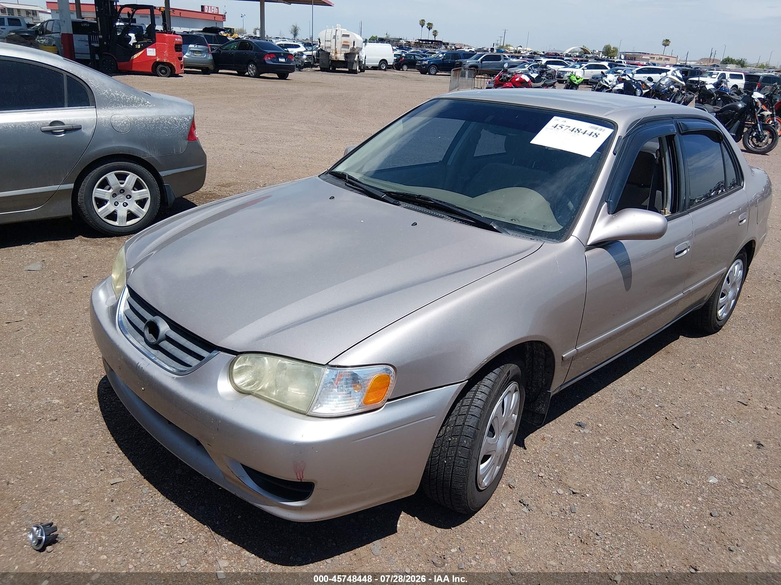 2002 Toyota Corolla Le Бежевый vin: 2T1BR18E52C550890