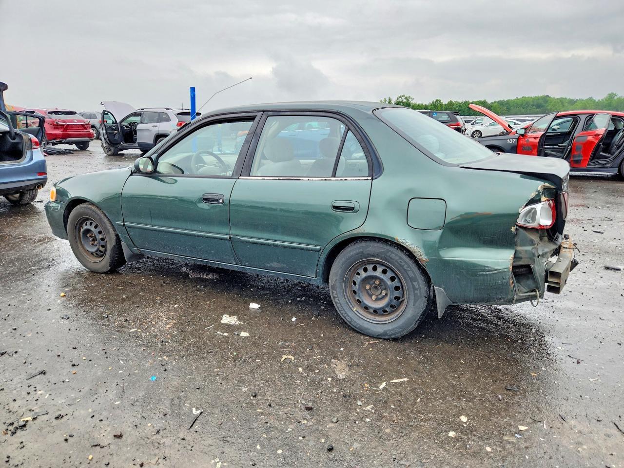 2001 Toyota Corolla Le Green vin: 2T1BR18E61C491380