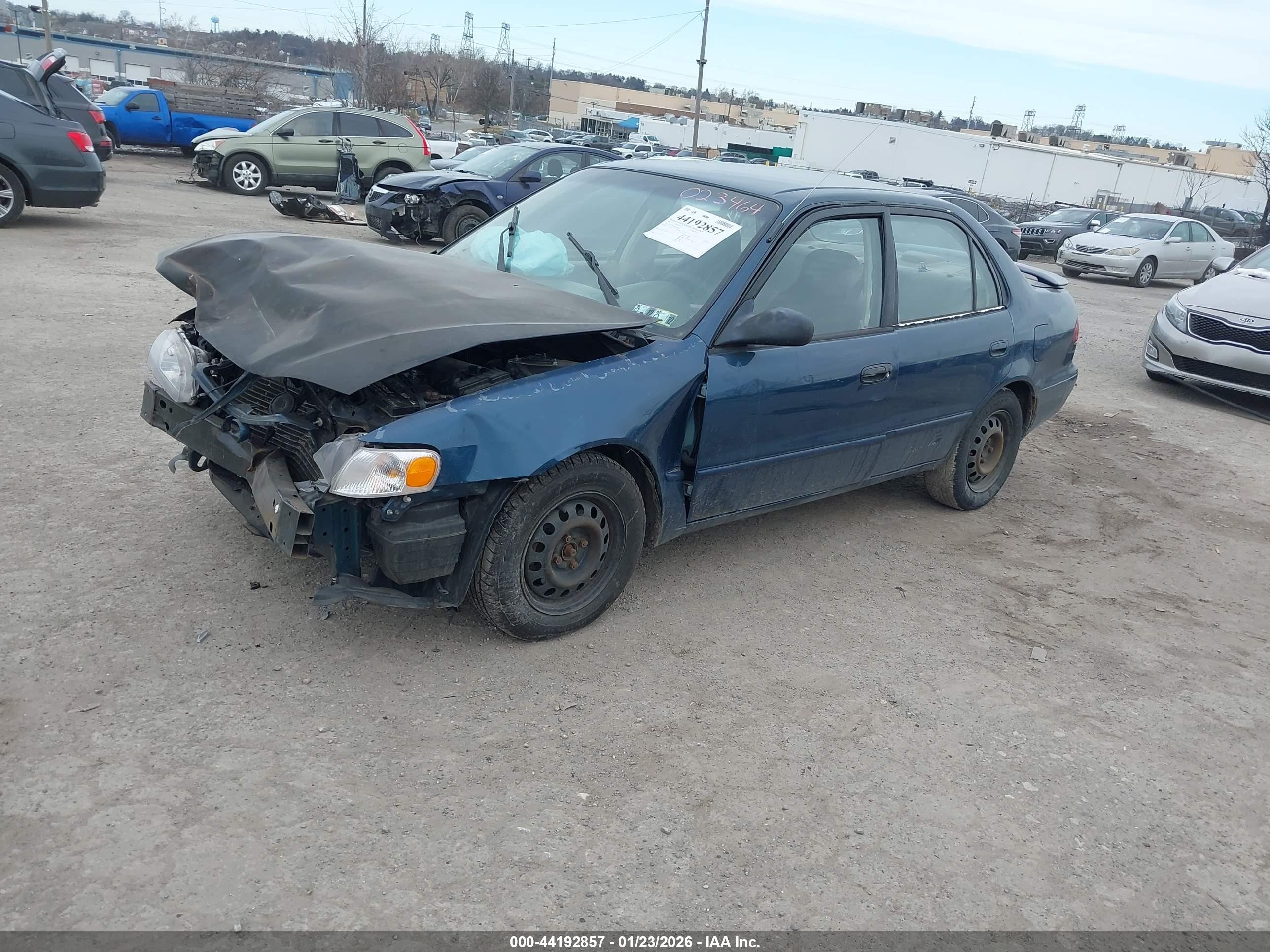 1998 Toyota Corolla Le Blue vin: 2T1BR18E8WC023464