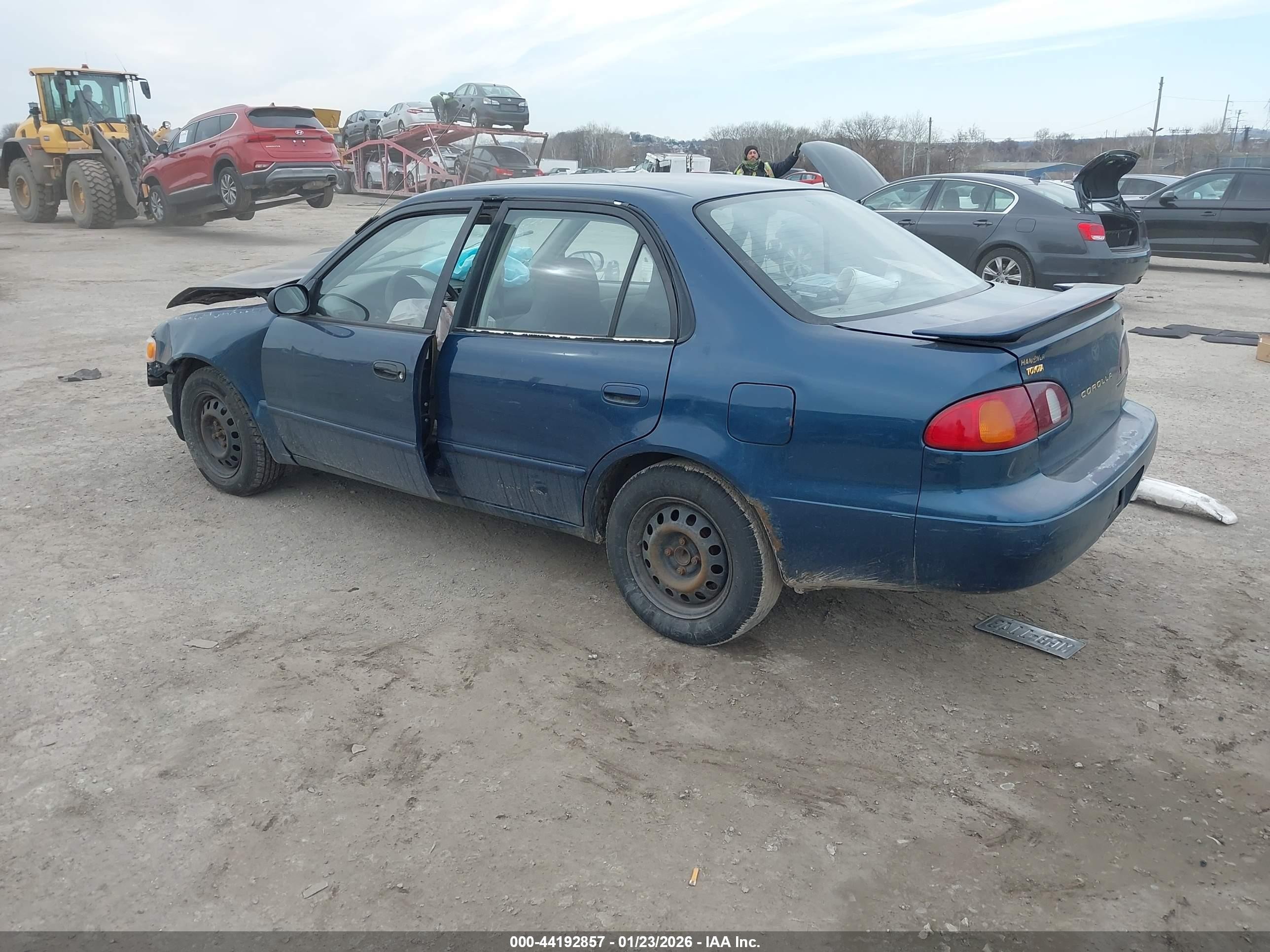 1998 Toyota Corolla Le Blue vin: 2T1BR18E8WC023464