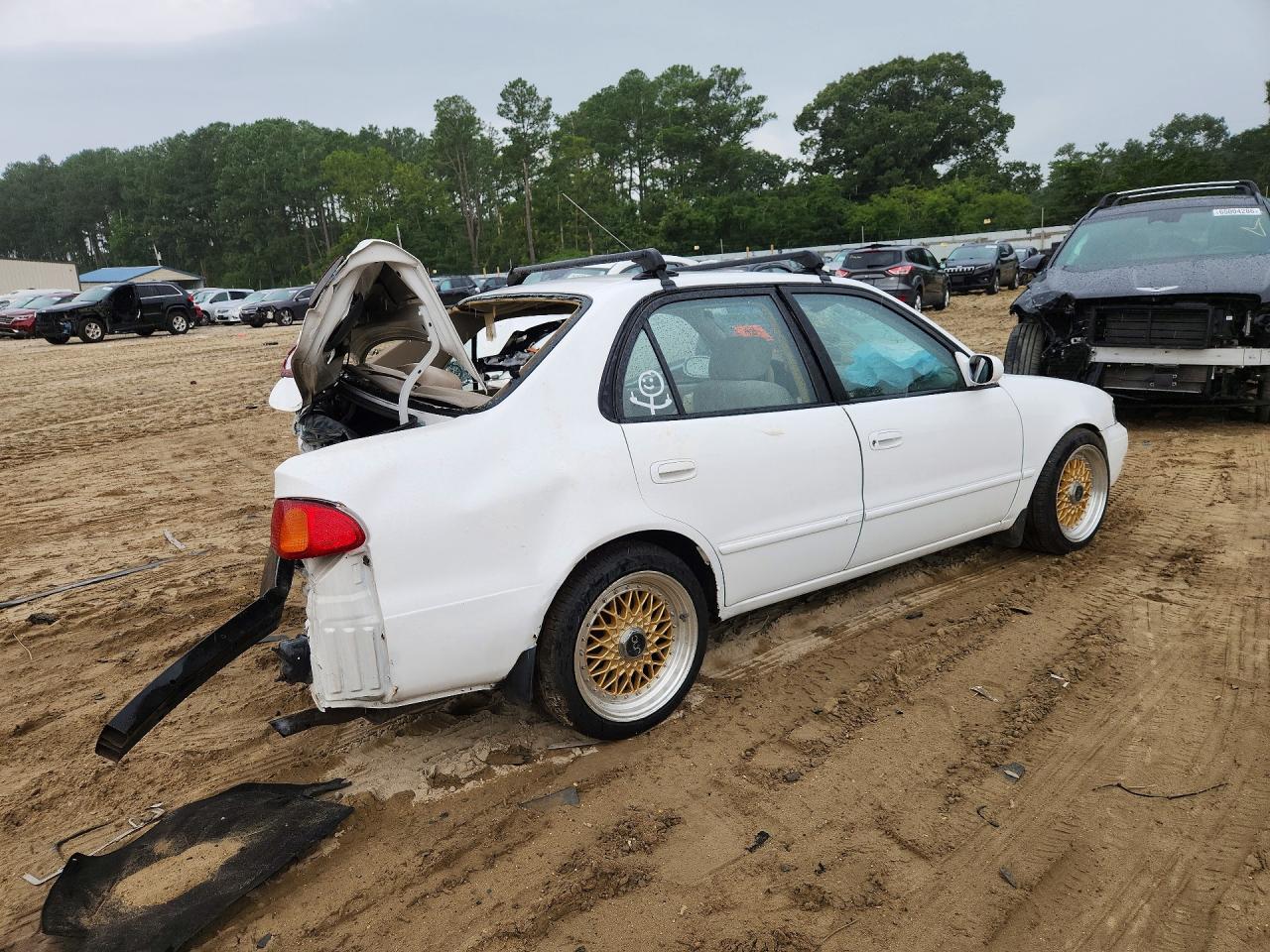 2000 Toyota Corolla Ve White vin: 2T1BR18E8YC335030