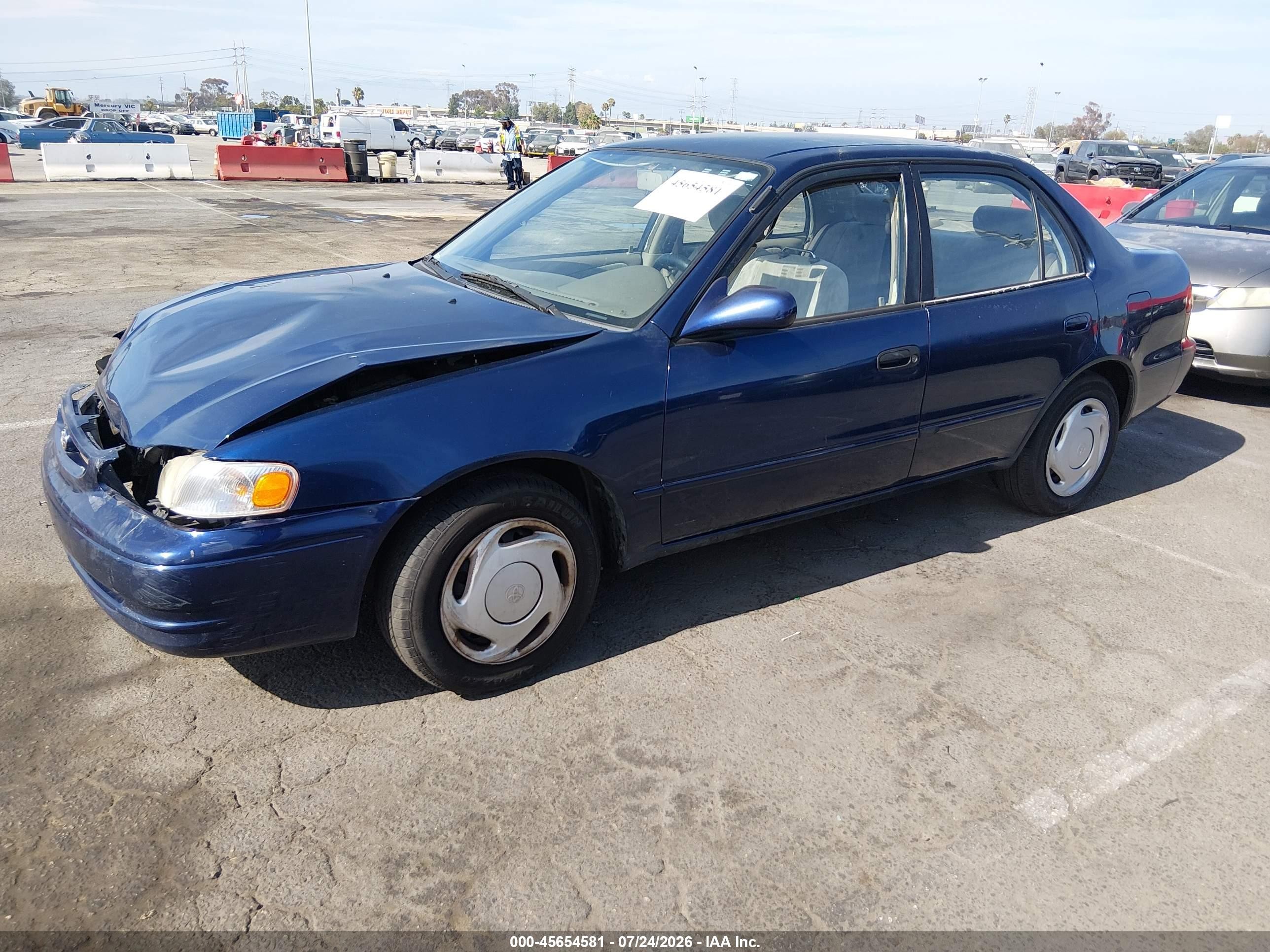 1998 Toyota Corolla Le Blue vin: 2T1BR18E9WC014658