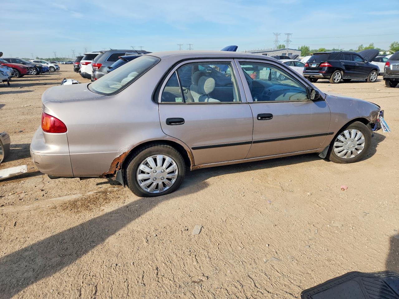 1999 Toyota Corolla Ve/ce/le Silver vin: 2T1BR18E9XC144473