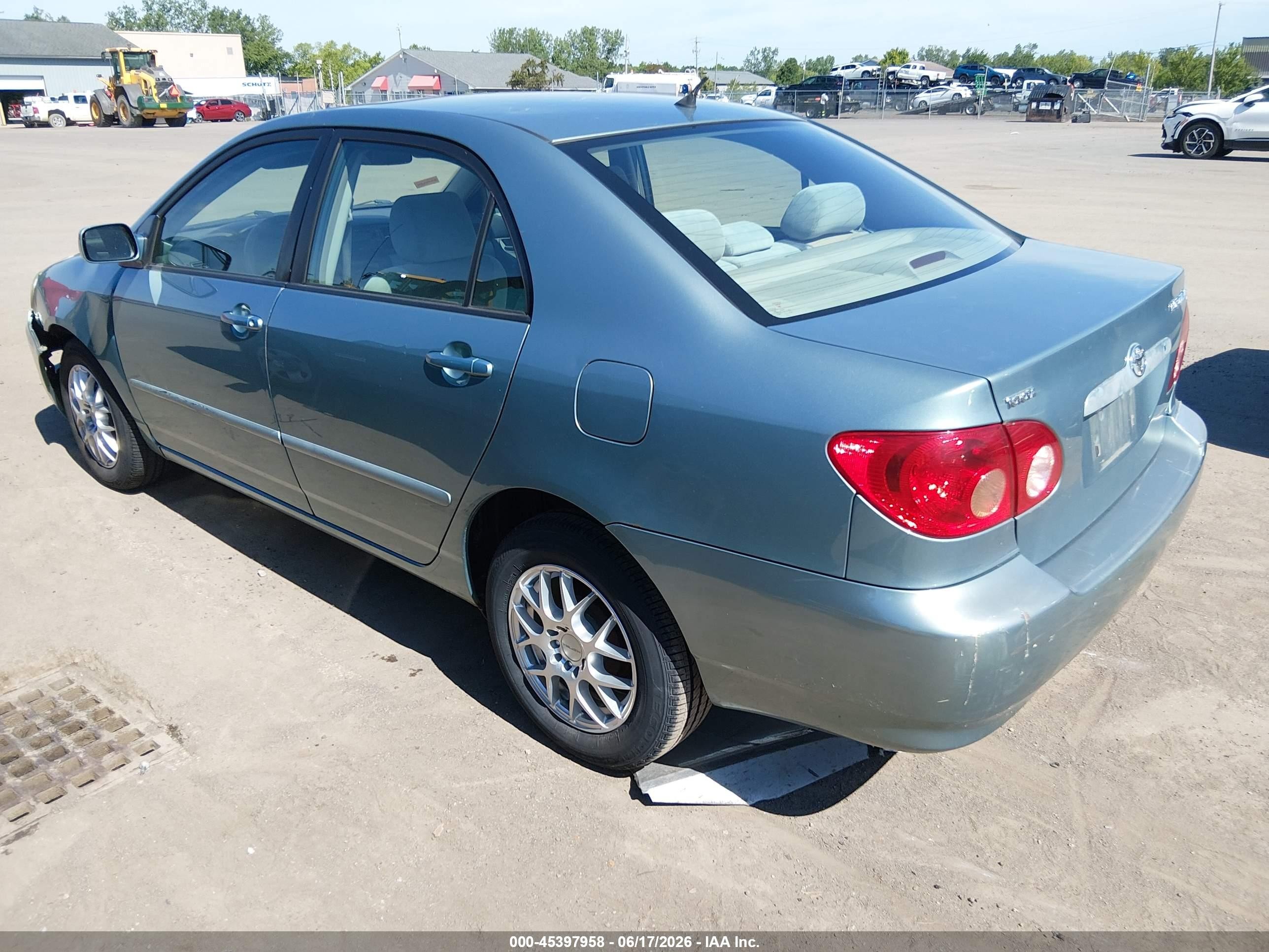 2007 Toyota Corolla Le Green vin: 2T1BR30E07C757461