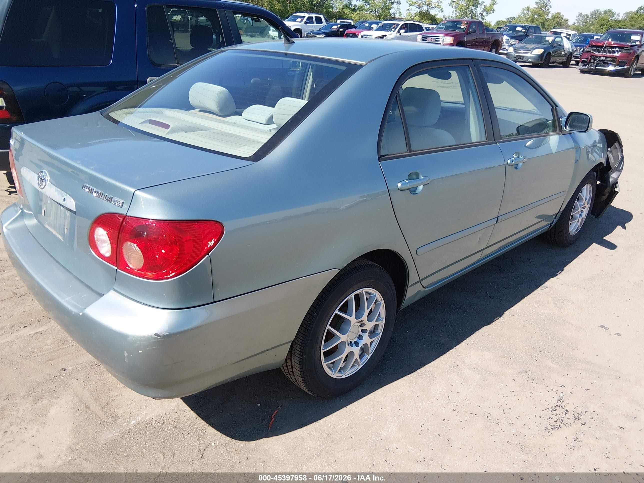 2007 Toyota Corolla Le Green vin: 2T1BR30E07C757461