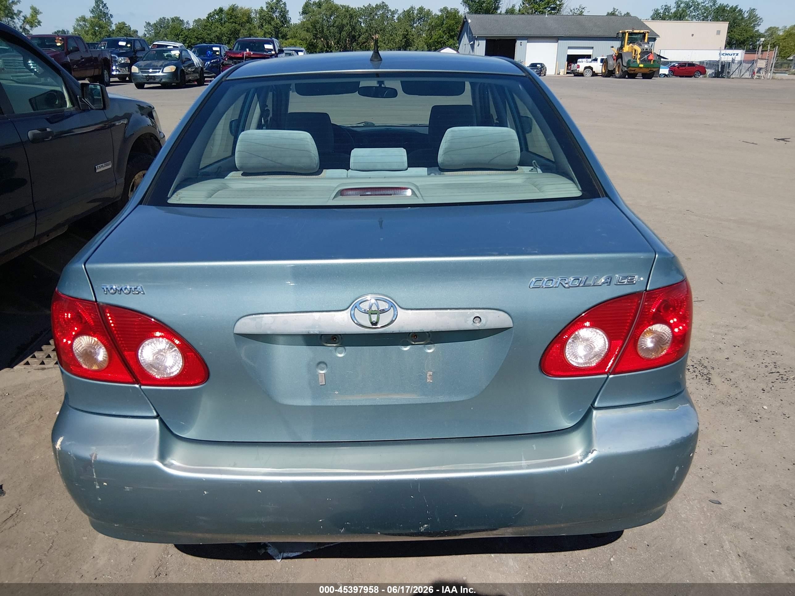 2007 Toyota Corolla Le Green vin: 2T1BR30E07C757461
