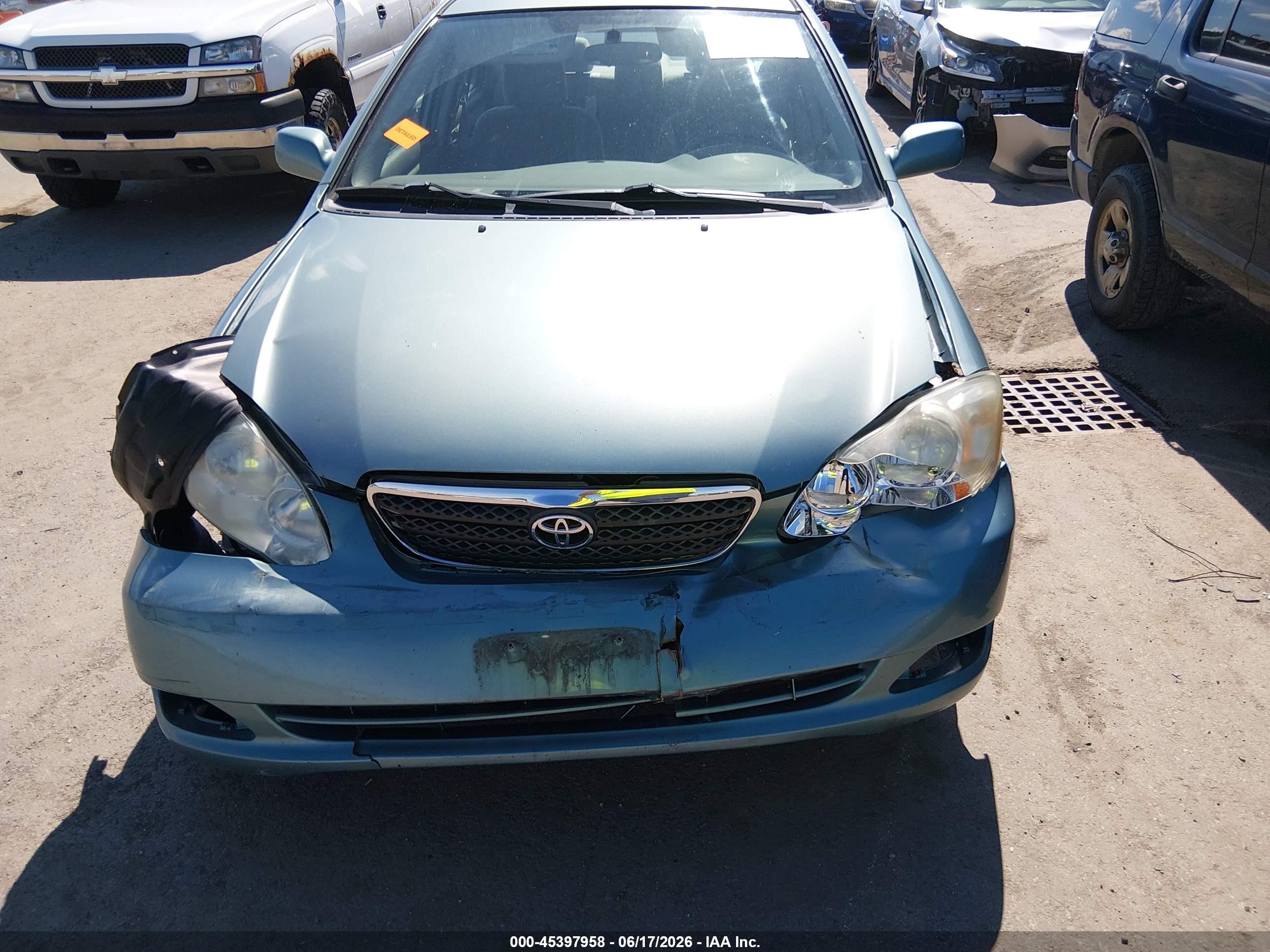 2007 Toyota Corolla Le Green vin: 2T1BR30E07C757461