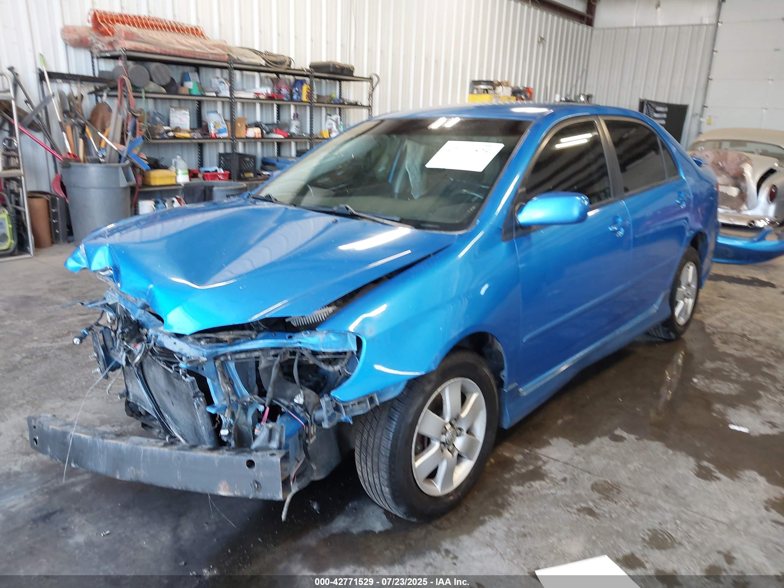 2007 Toyota Corolla S Blue vin: 2T1BR30E07C807260
