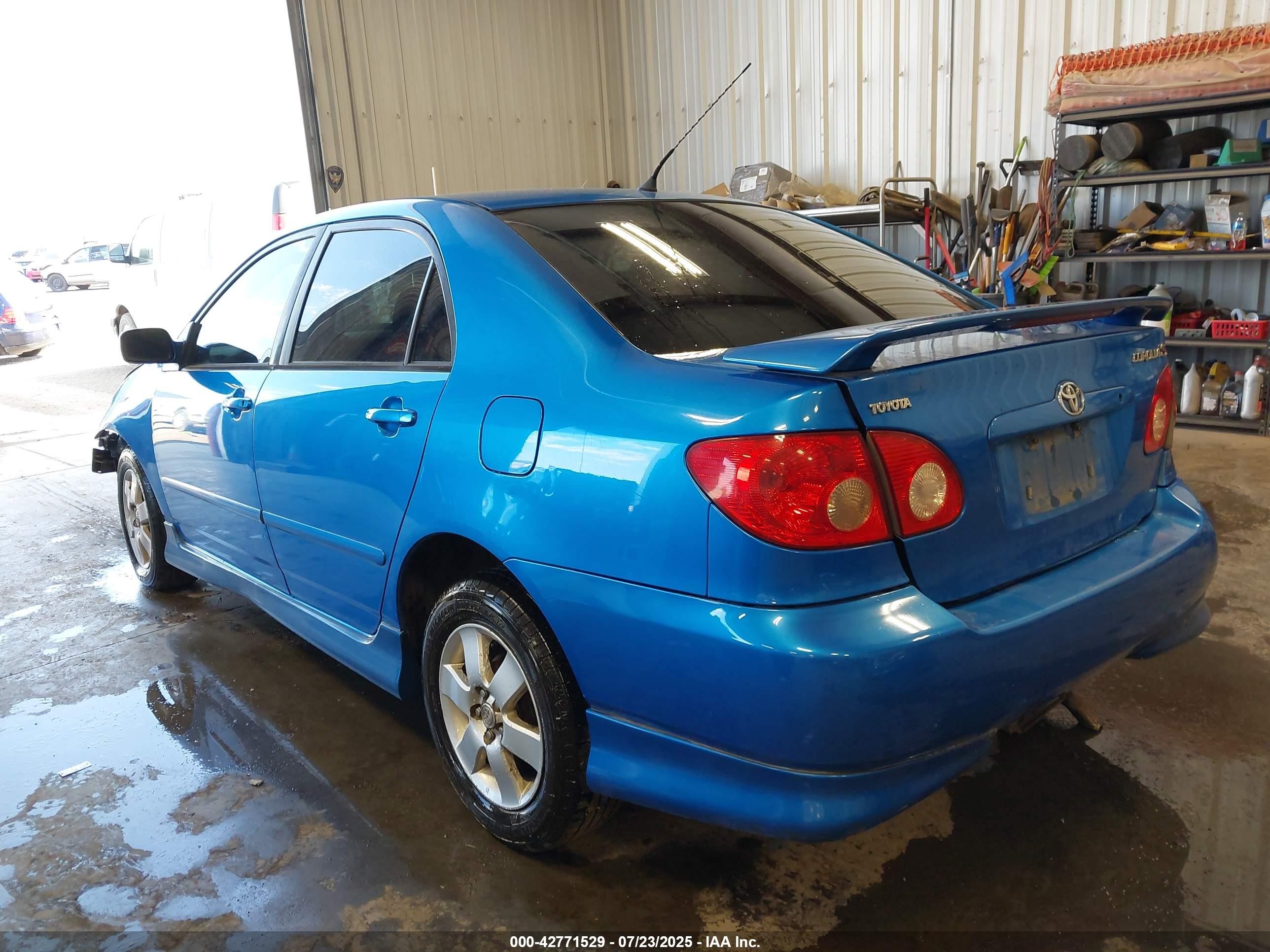 2007 Toyota Corolla S Blue vin: 2T1BR30E07C807260