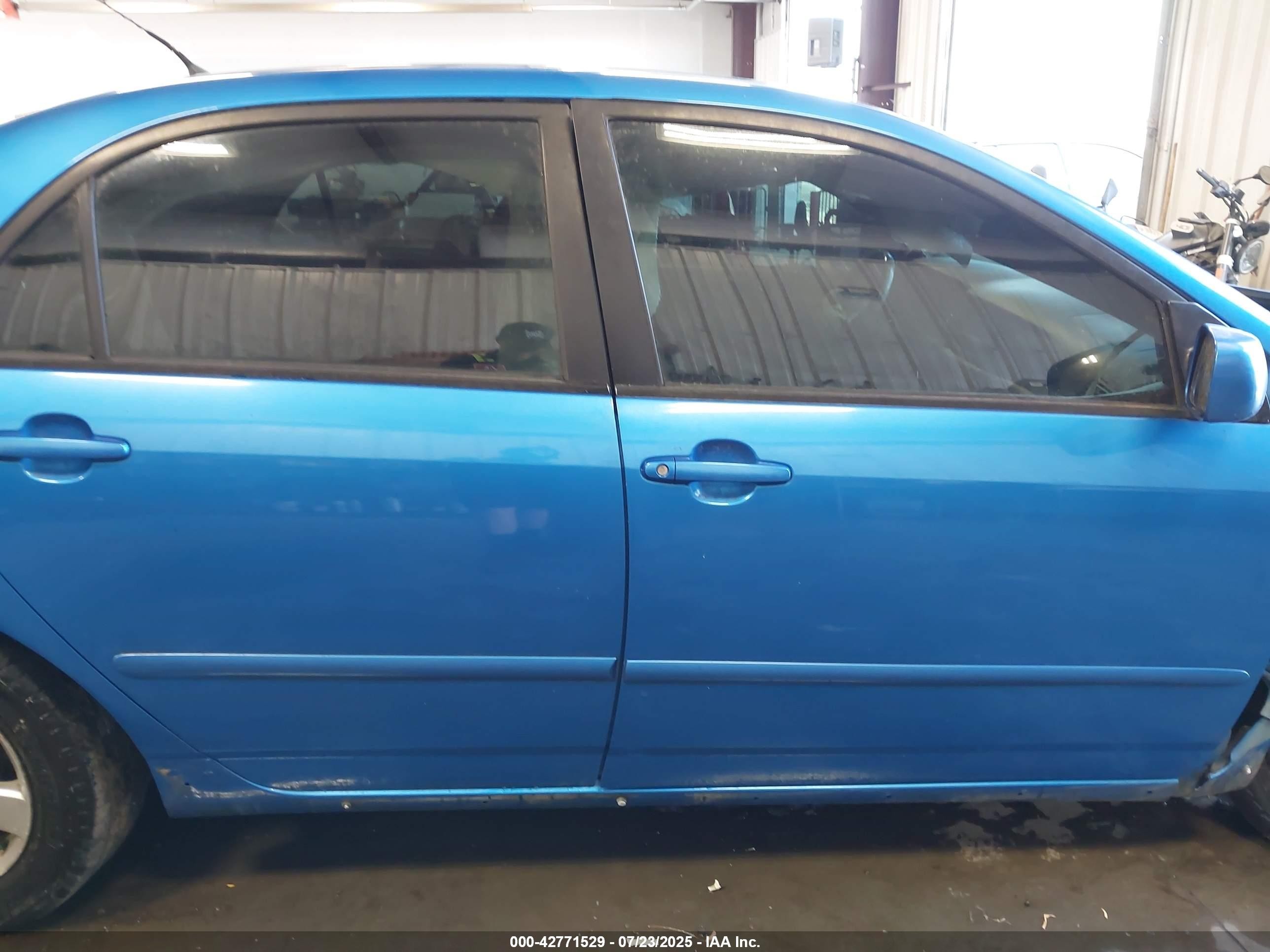 2007 Toyota Corolla S Blue vin: 2T1BR30E07C807260