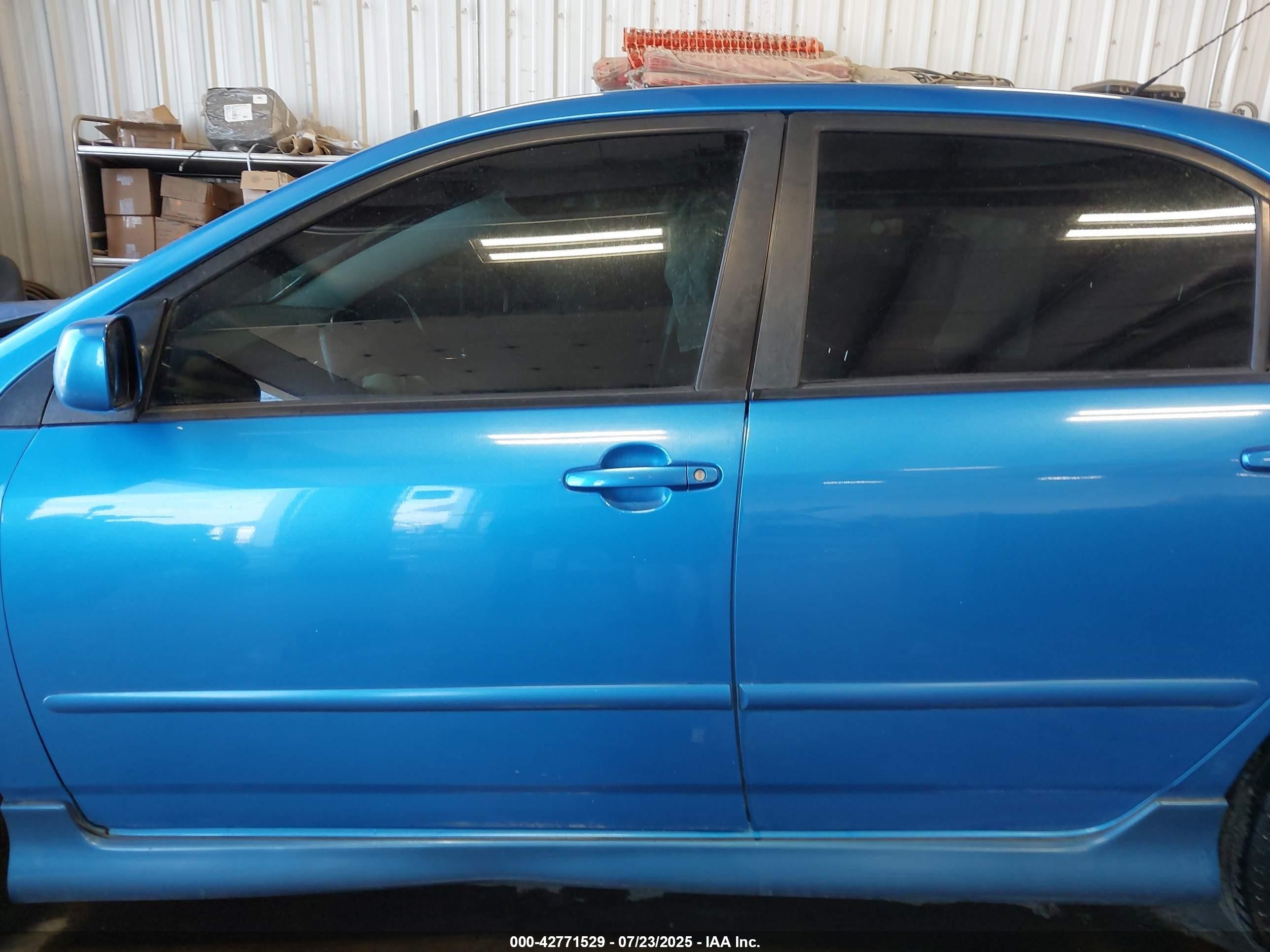 2007 Toyota Corolla S Blue vin: 2T1BR30E07C807260