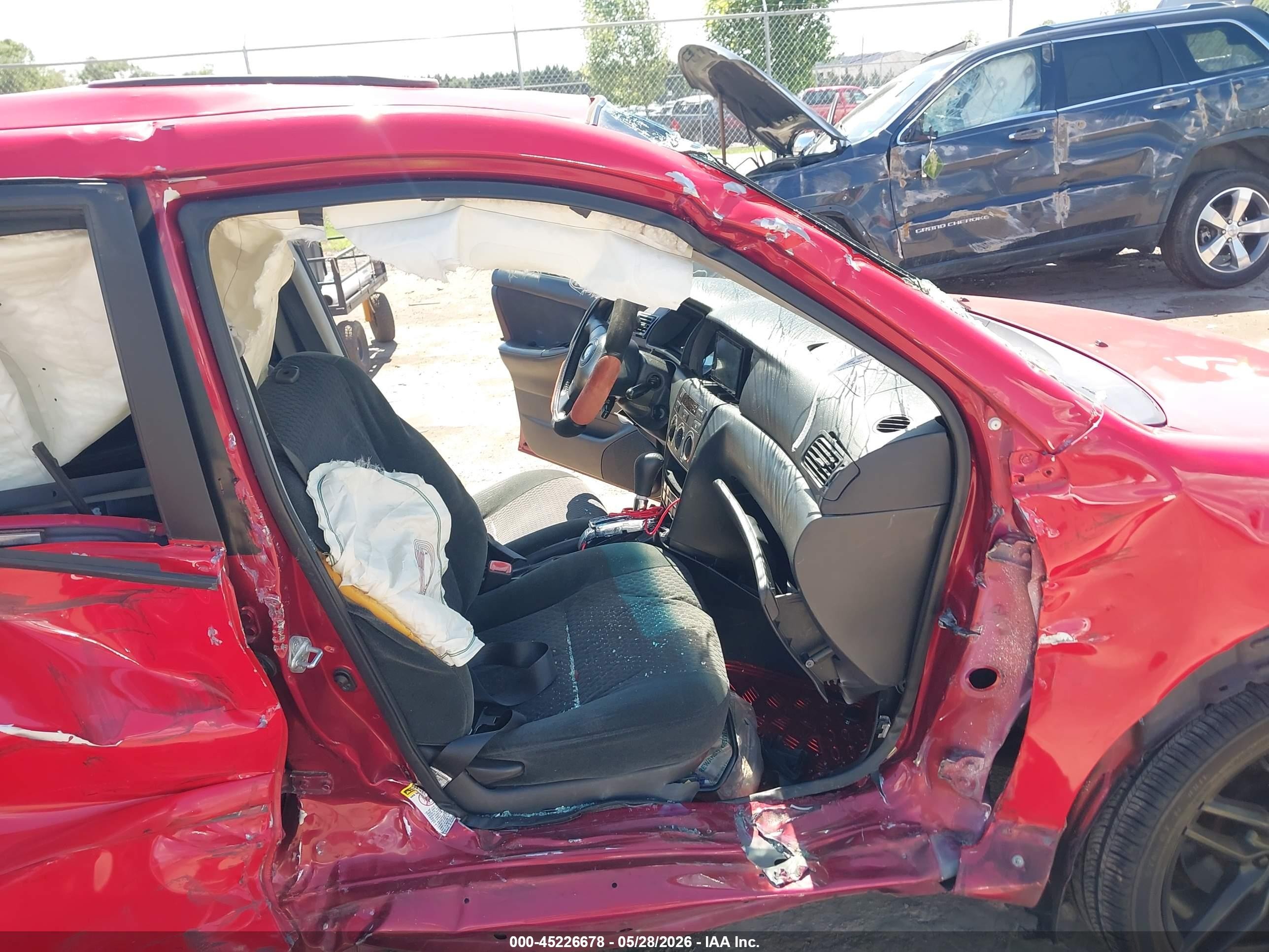 2008 Toyota Corolla S Red vin: 2T1BR30E08C886625