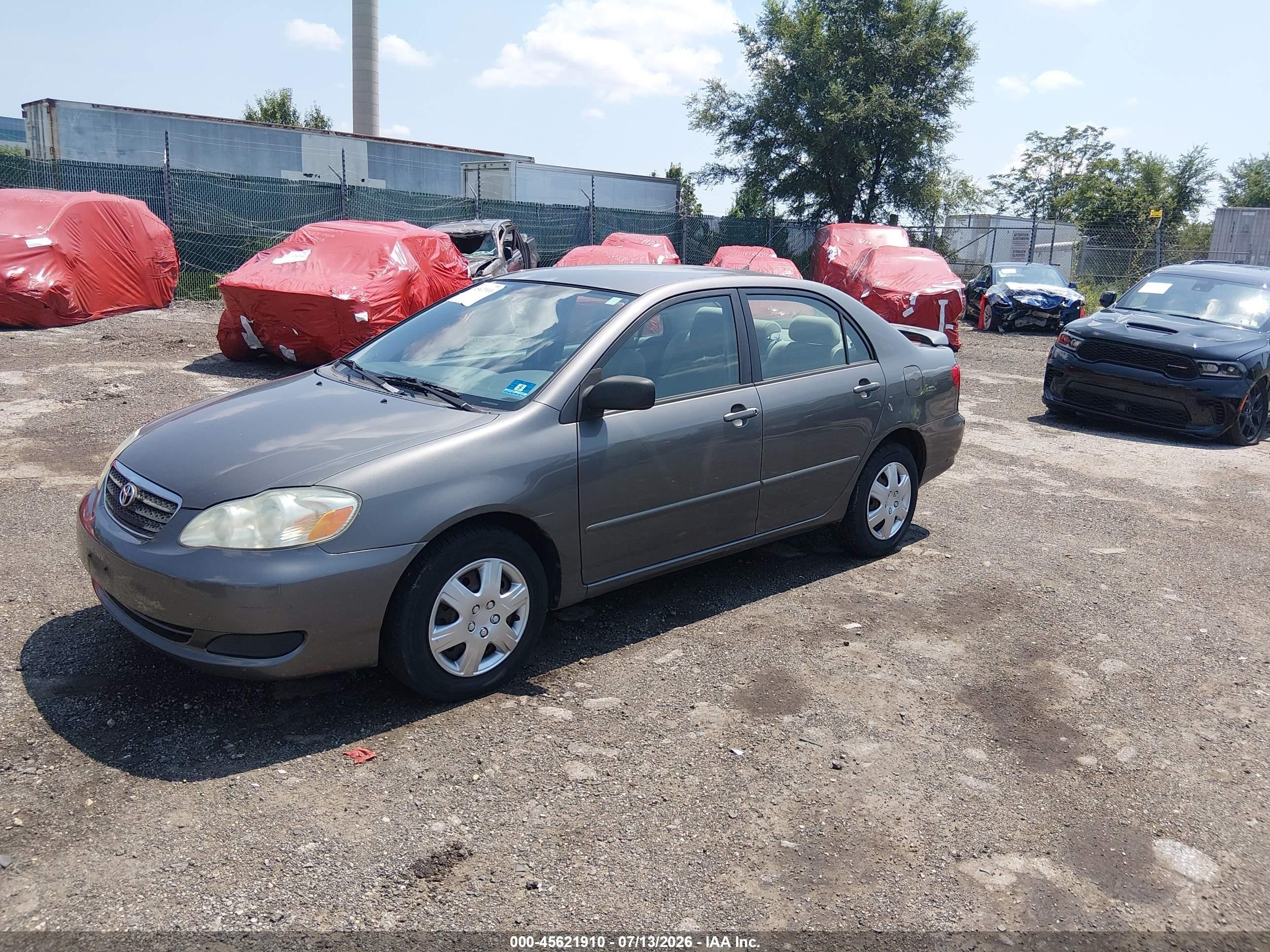 2007 Toyota Corolla Le Gray vin: 2T1BR30E17C780912
