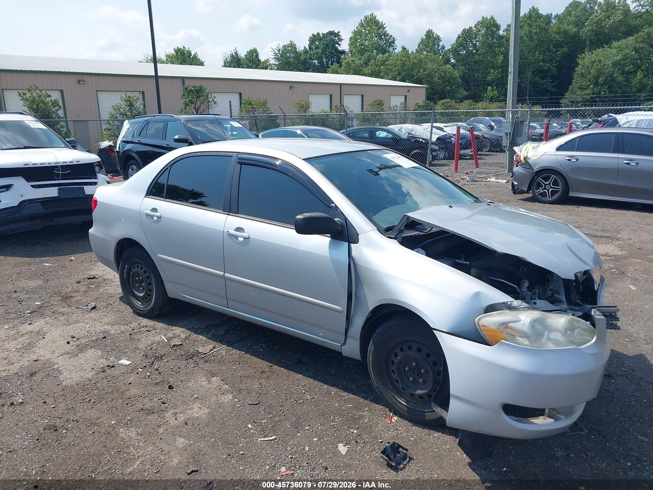 2008 Toyota Corolla Le Серебряный vin: 2T1BR30E18C886861
