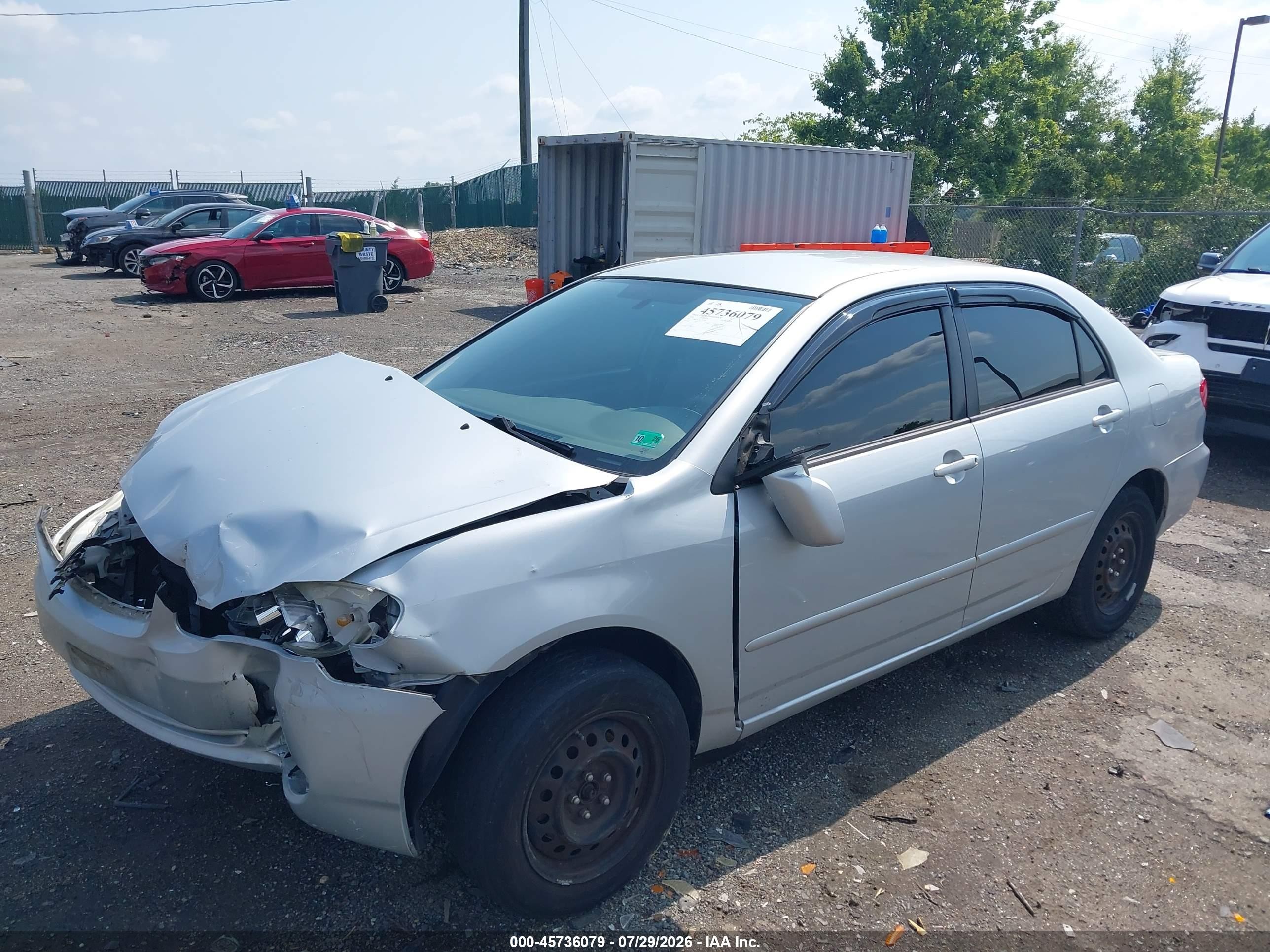 2008 Toyota Corolla Le Silver vin: 2T1BR30E18C886861