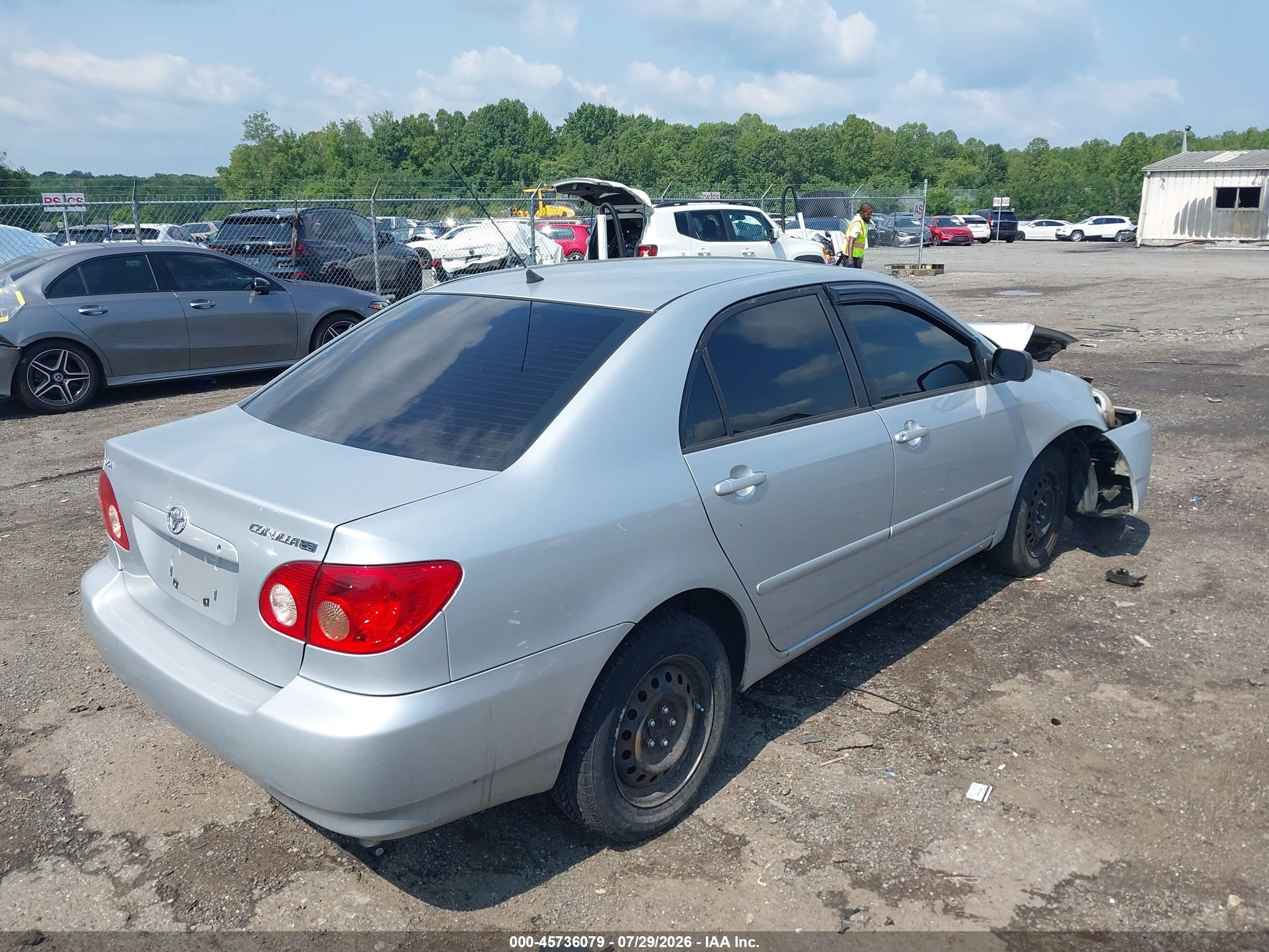 2008 Toyota Corolla Le Silver vin: 2T1BR30E18C886861