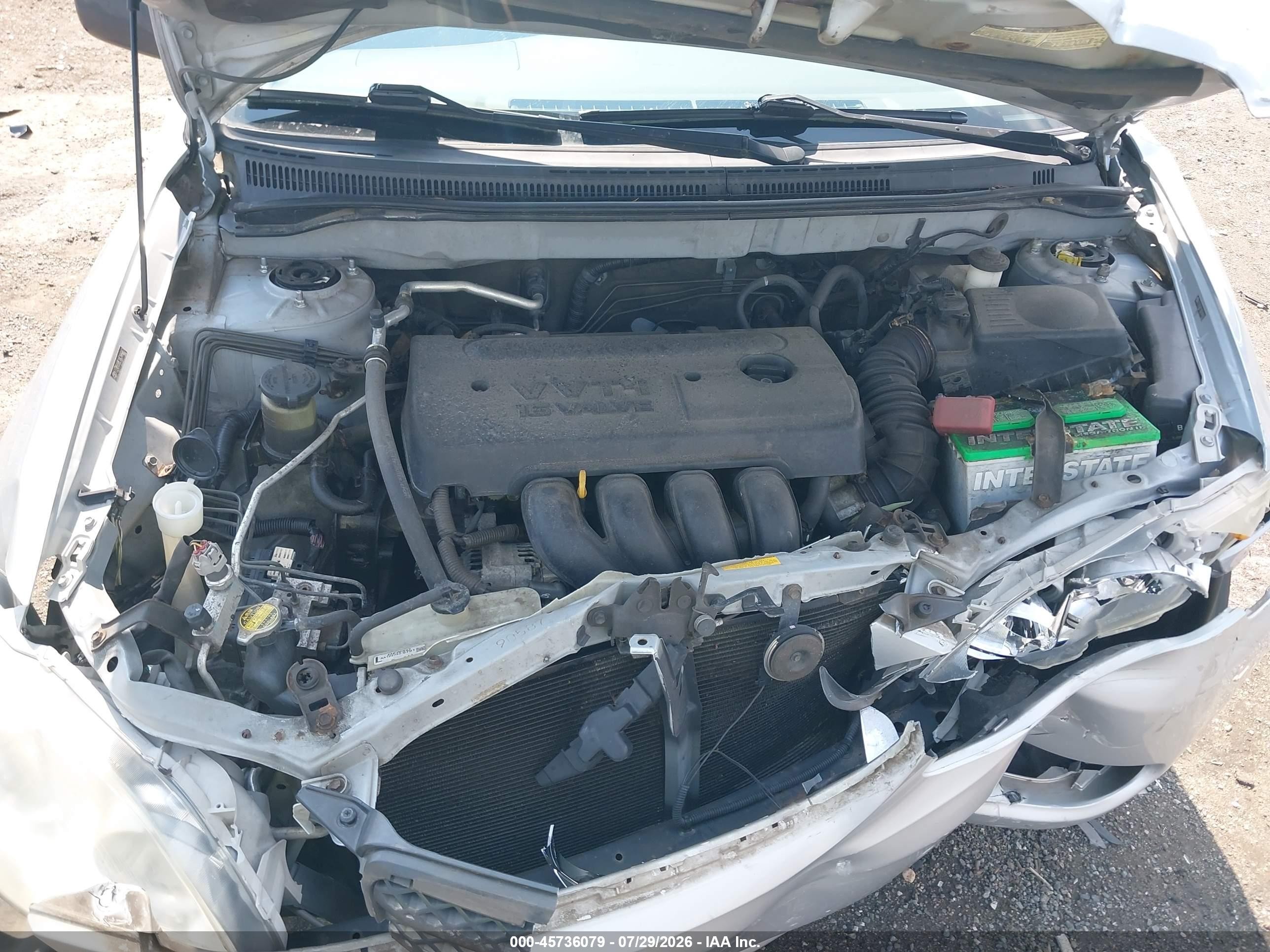 2008 Toyota Corolla Le Silver vin: 2T1BR30E18C886861