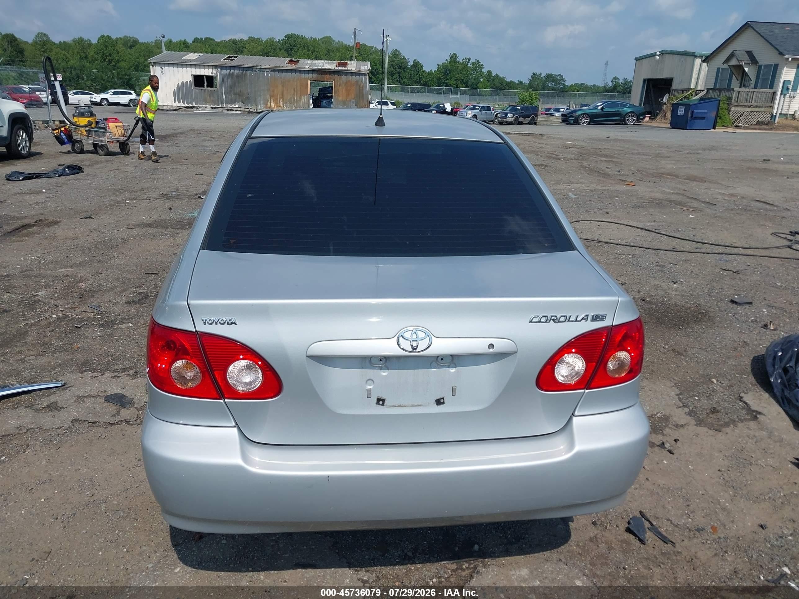 2008 Toyota Corolla Le Silver vin: 2T1BR30E18C886861